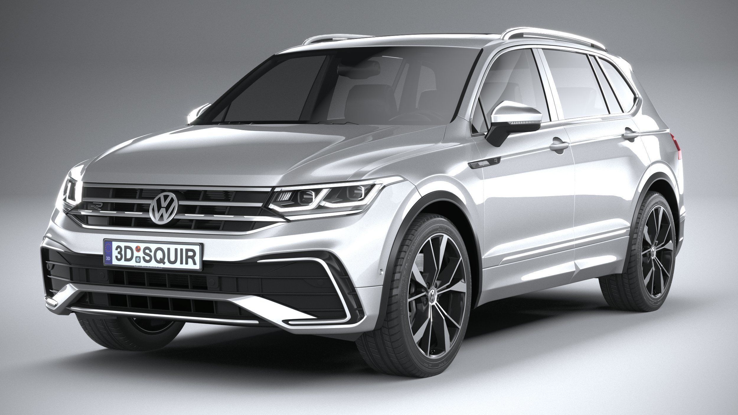 Volkswagen Tiguan R-Line Allspace 2022 3D model_2