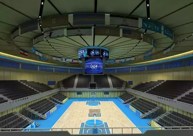 basketball arena 3D model