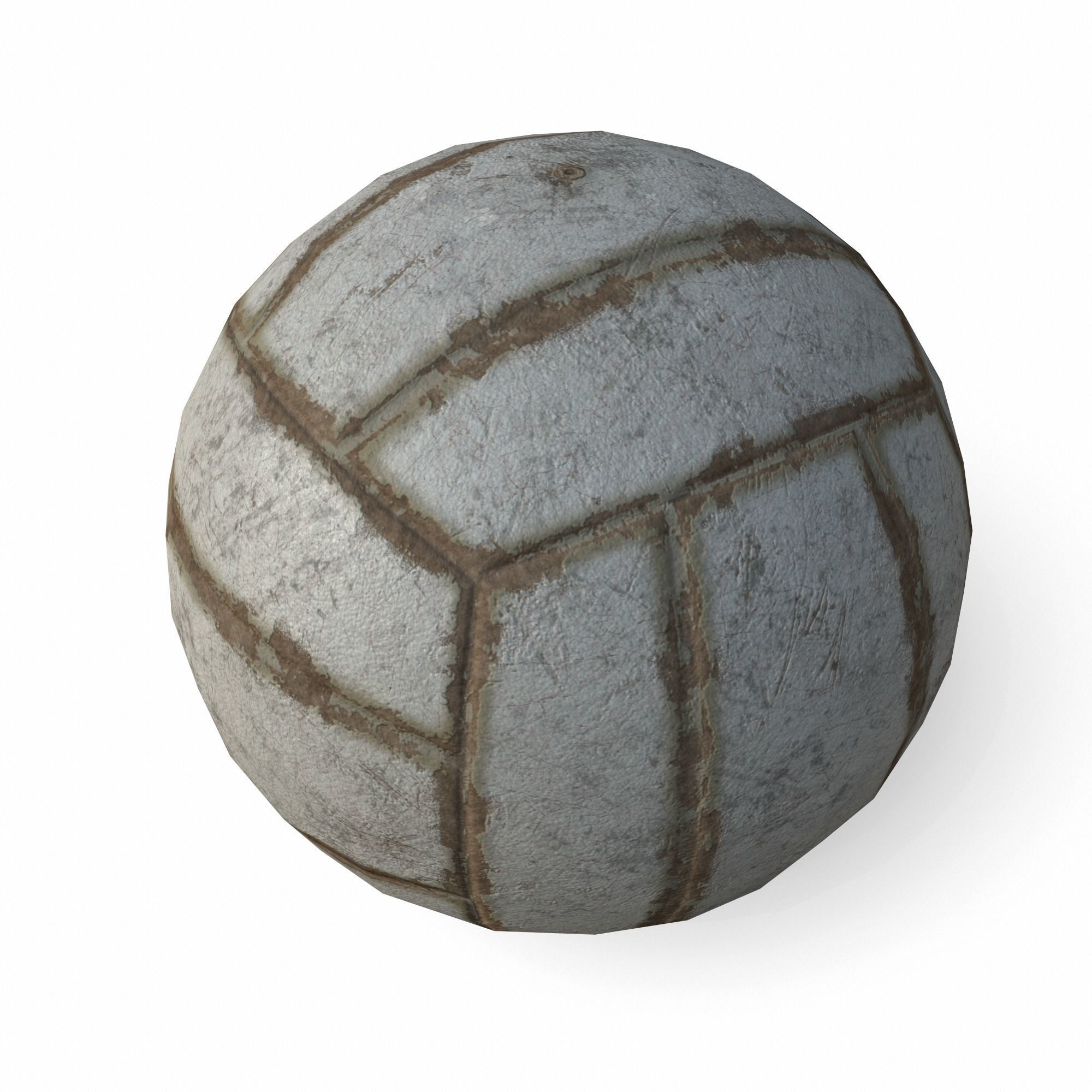 Volleyball Low Poly PBR Model ball 3D model_1