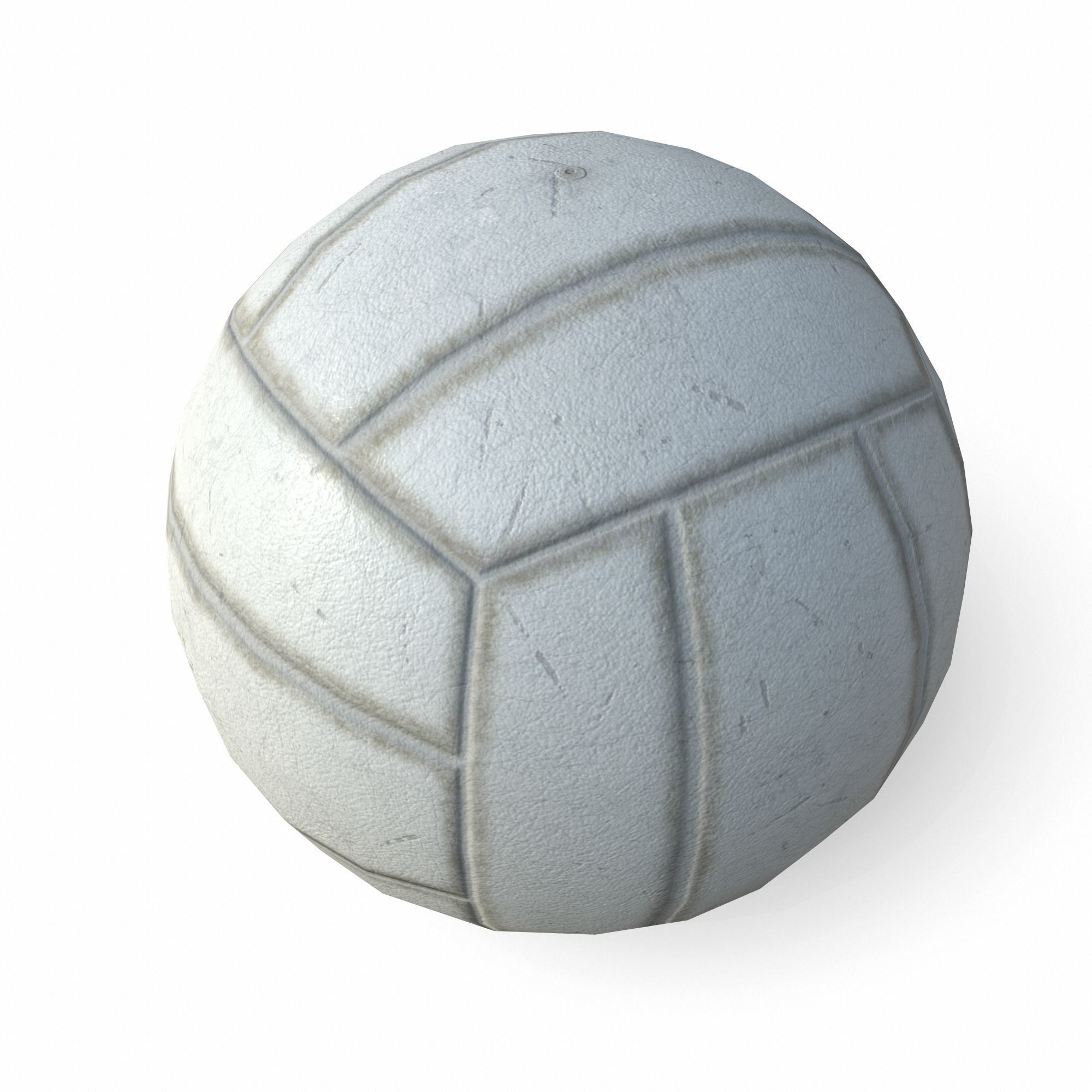 Volleyball Low Poly PBR Model ball 3D model_3