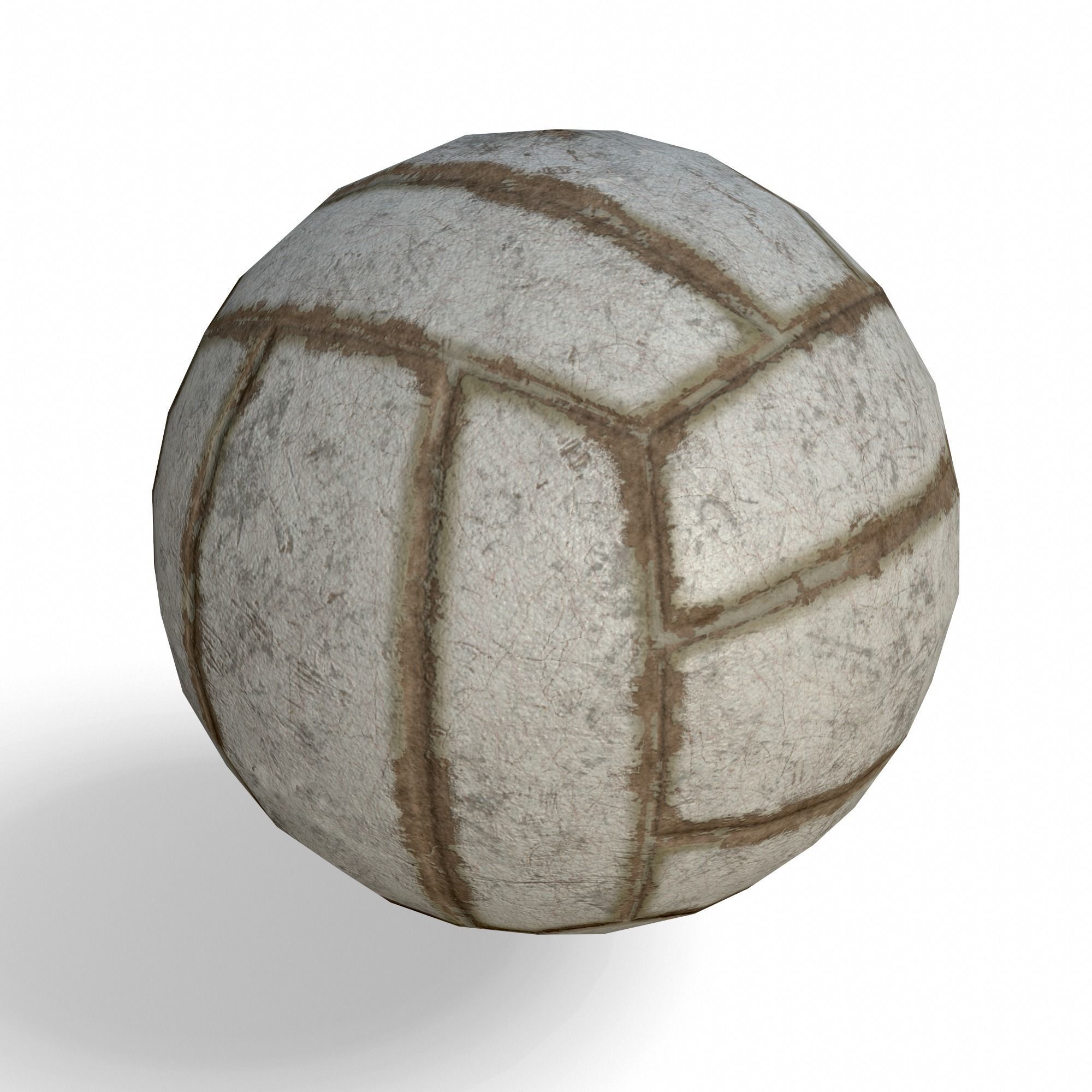 Volleyball Low Poly PBR Model ball 3D model_2