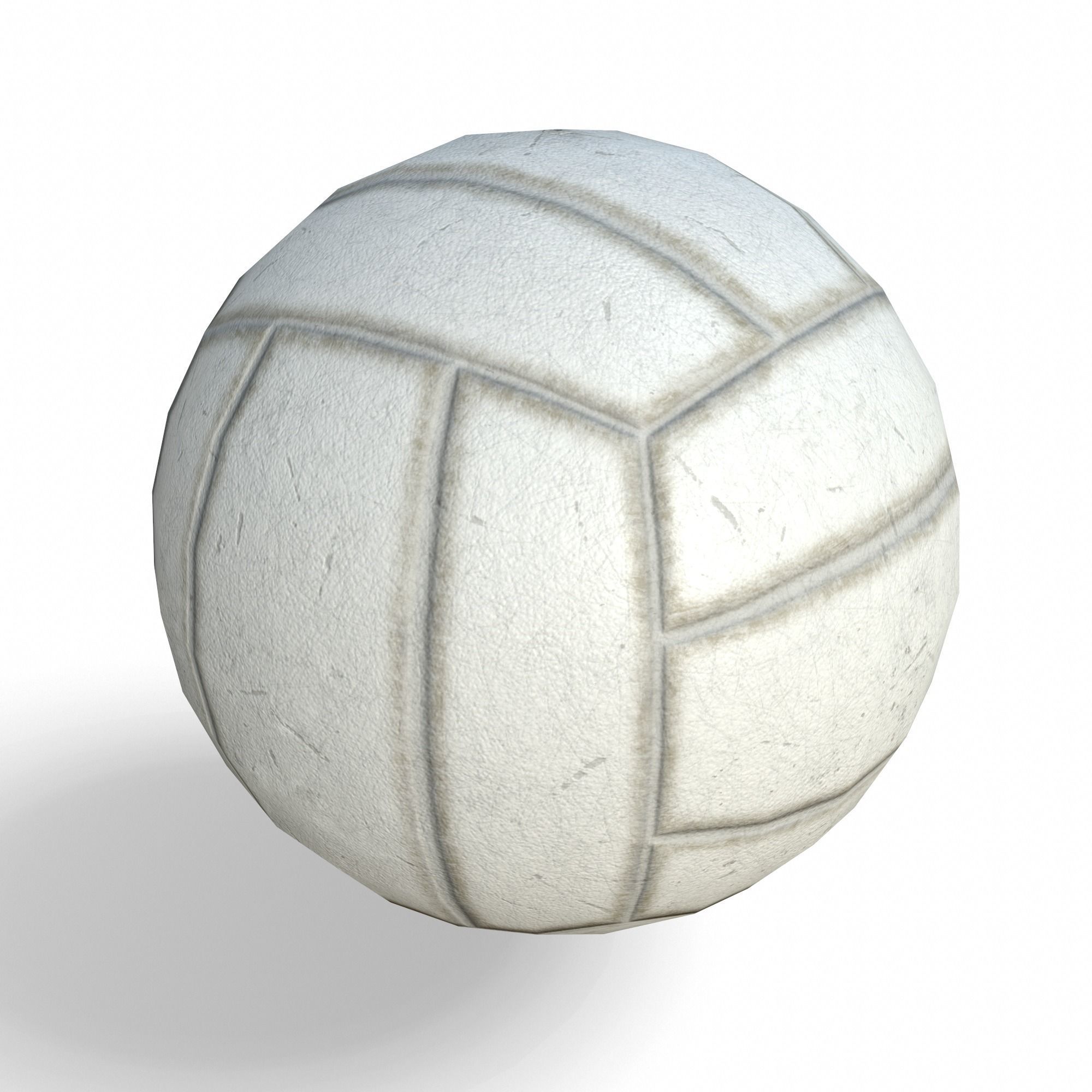 Volleyball Low Poly PBR Model ball 3D model_4