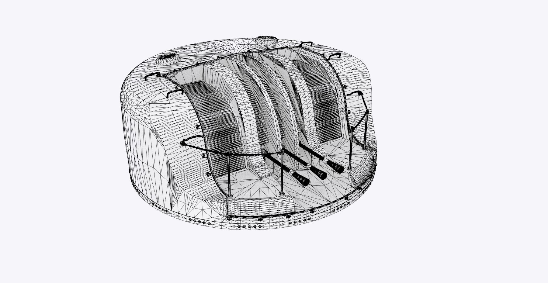 BATTLESHIP YAMATO - Personal license - 1-200 scale 3D print model_21