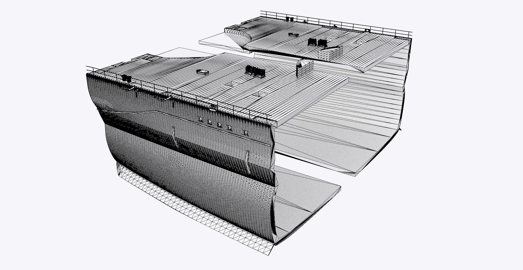 BATTLESHIP YAMATO - Personal license - 1-200 scale 3D print model_11