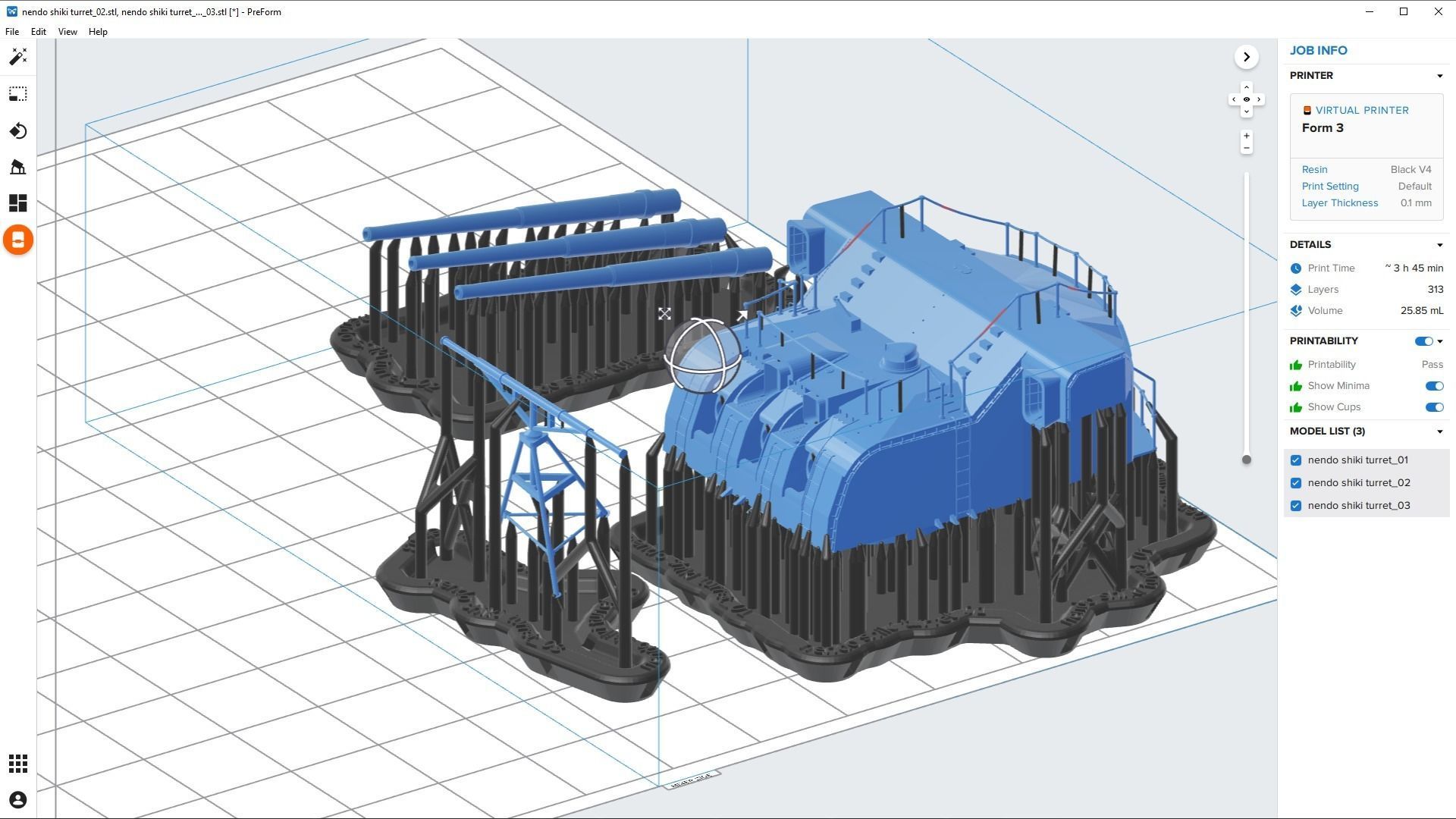 BATTLESHIP YAMATO - Personal license - 1-200 scale 3D print model_85