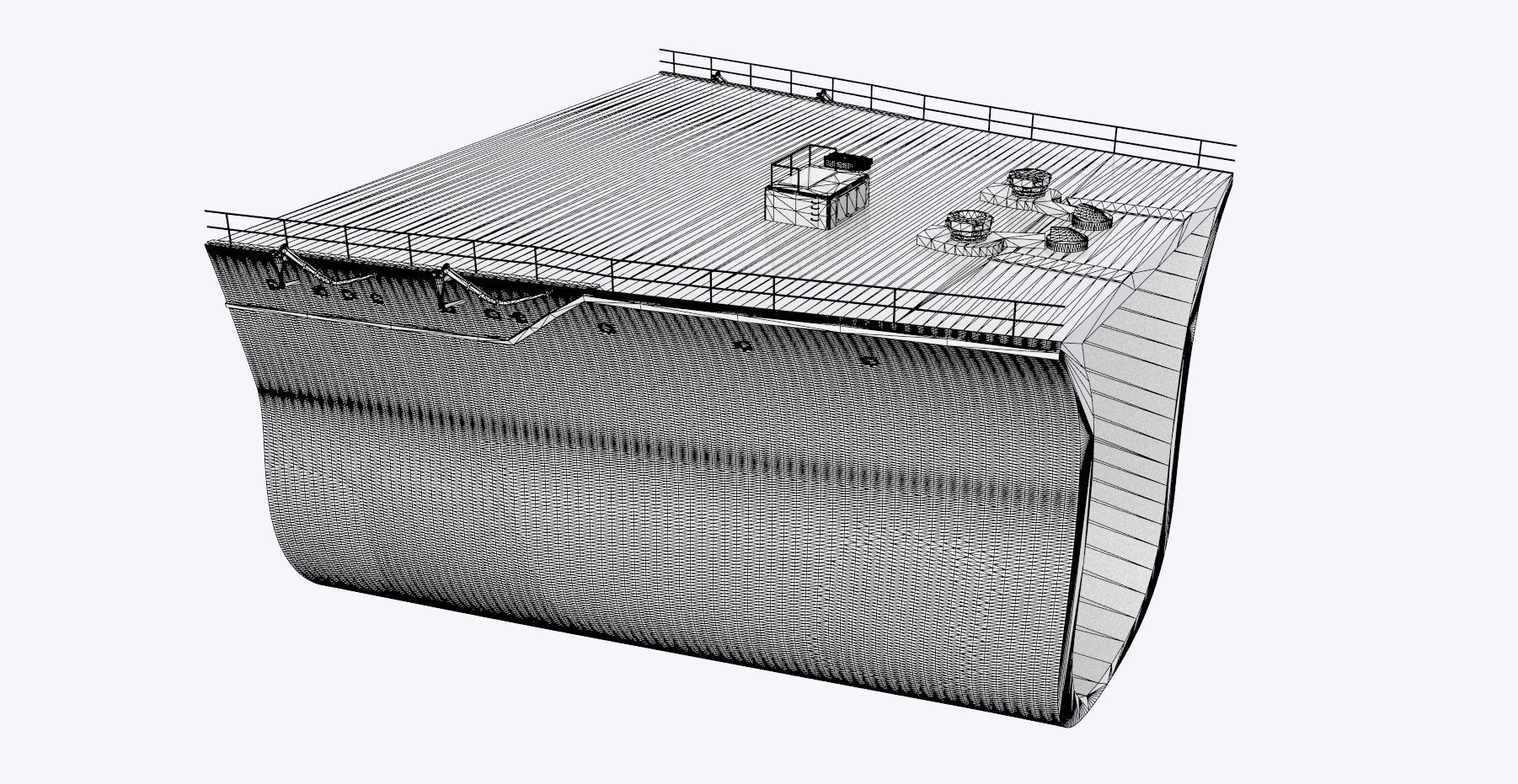 BATTLESHIP YAMATO - Personal license - 1-200 scale 3D print model_6