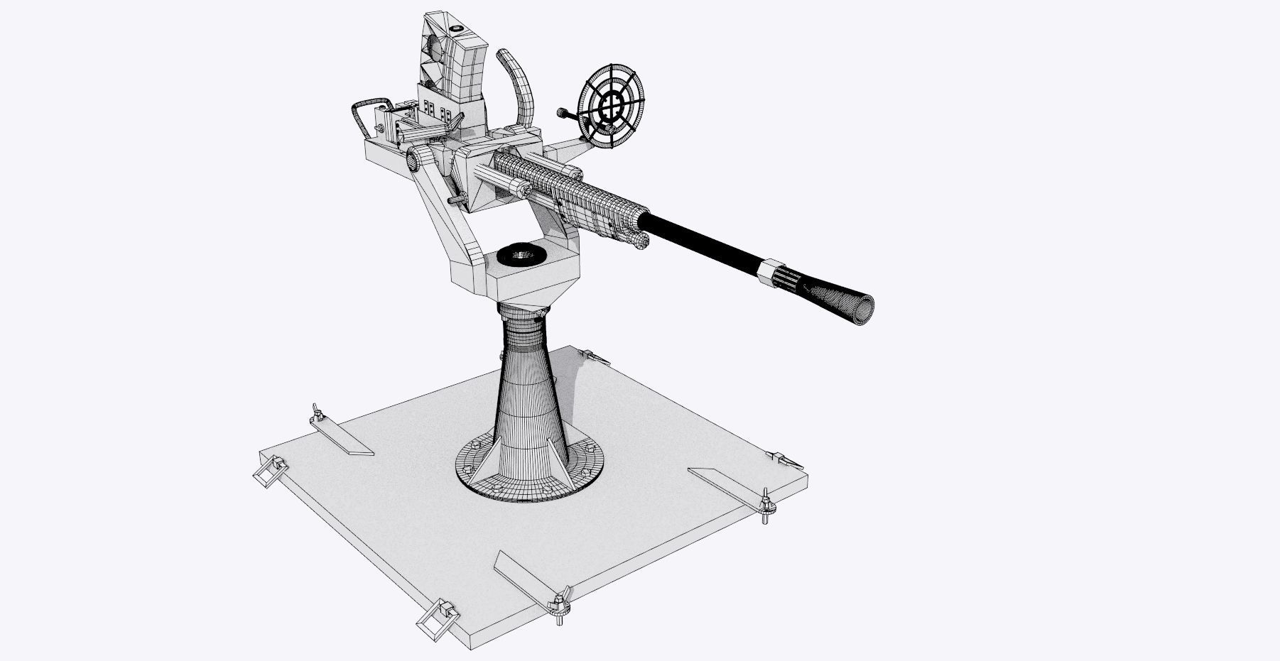 BATTLESHIP YAMATO - Personal license - 1-200 scale 3D print model_14