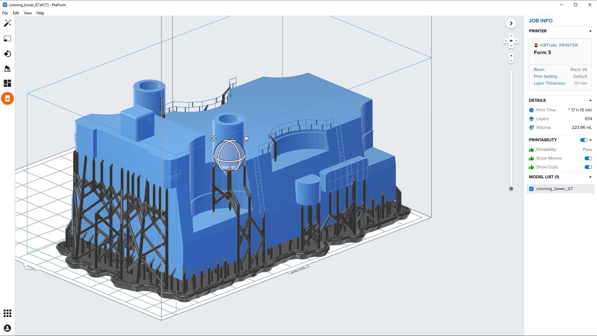 BATTLESHIP YAMATO - Personal license - 1-200 scale 3D print model_64
