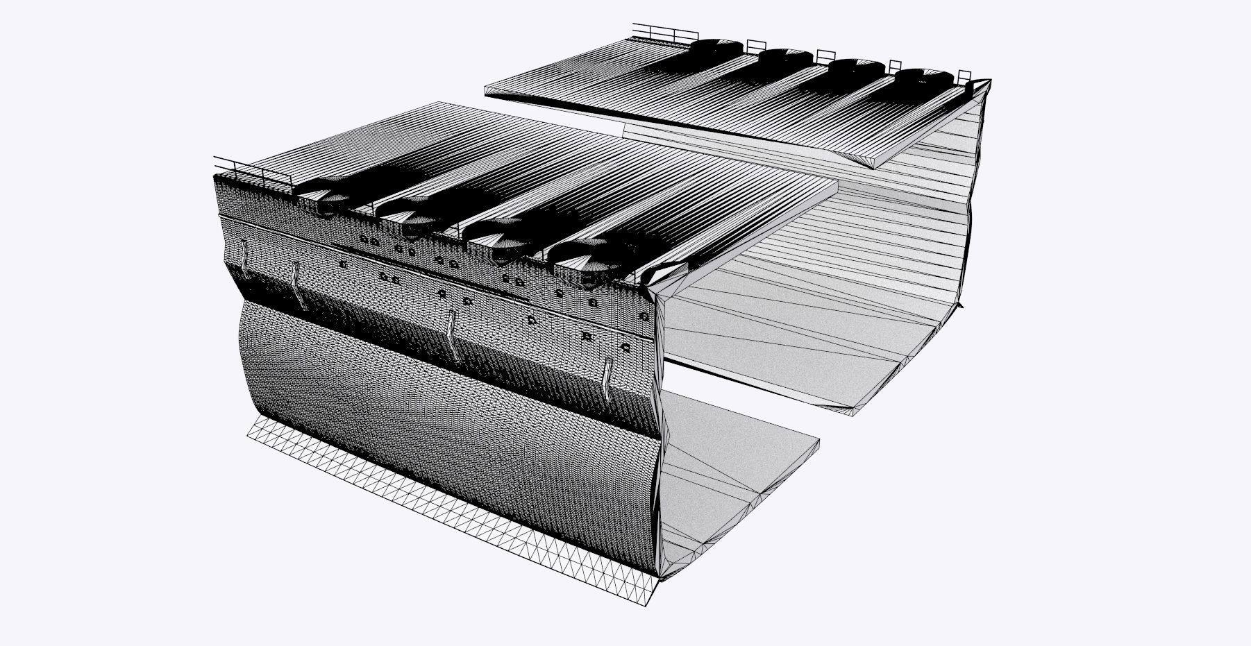 BATTLESHIP YAMATO - Personal license - 1-200 scale 3D print model_10