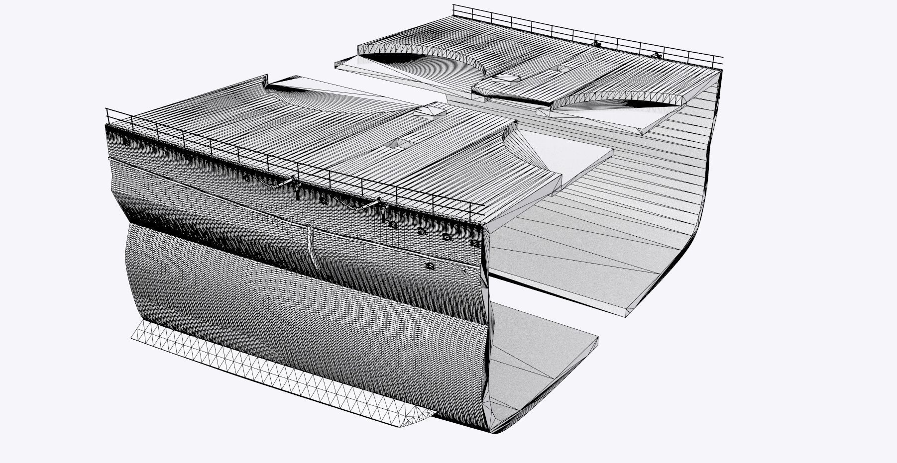 BATTLESHIP YAMATO - Personal license - 1-200 scale 3D print model_8