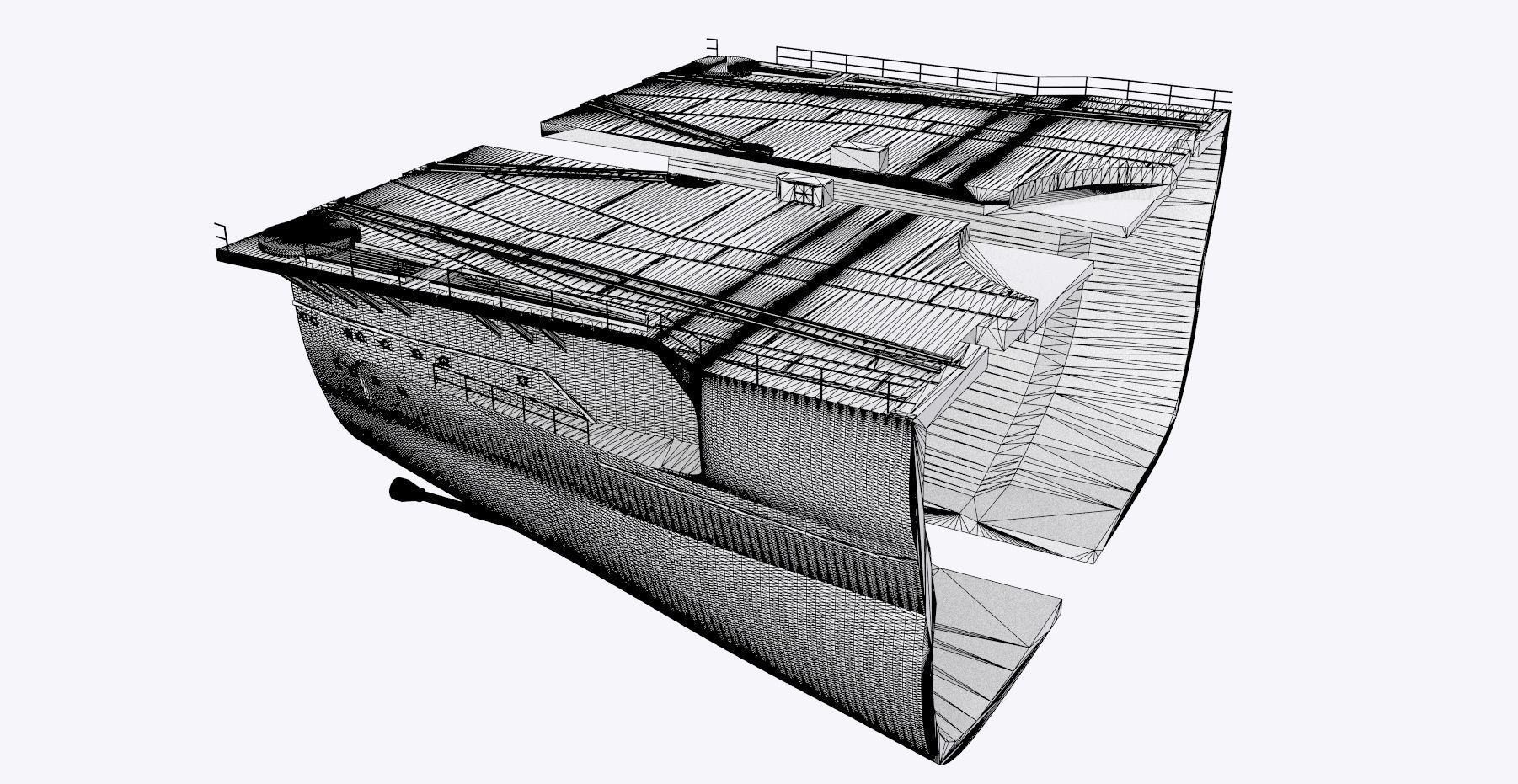 BATTLESHIP YAMATO - Personal license - 1-200 scale 3D print model_12