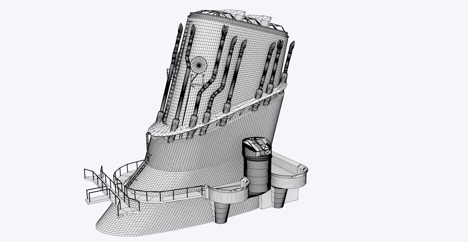 BATTLESHIP YAMATO - Personal license - 1-200 scale 3D print model_22