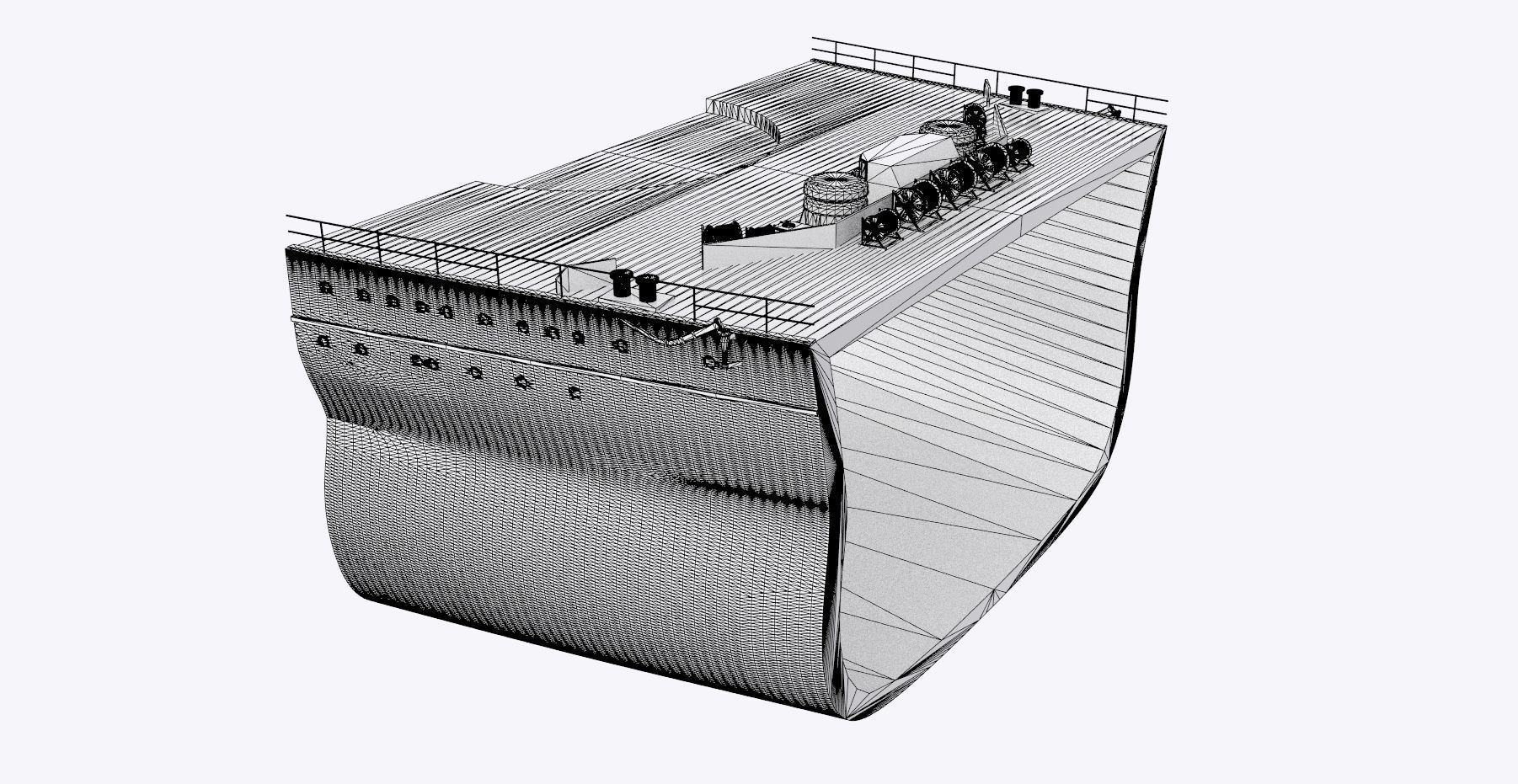 BATTLESHIP YAMATO - Personal license - 1-200 scale 3D print model_7