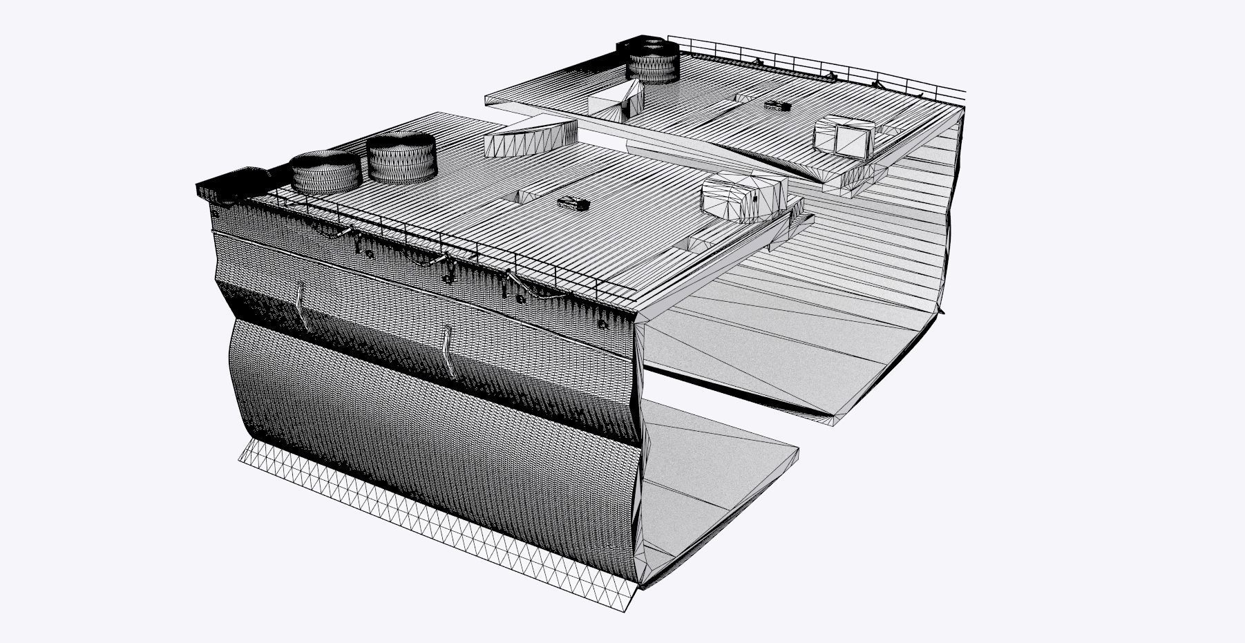 BATTLESHIP YAMATO - Personal license - 1-200 scale 3D print model_9
