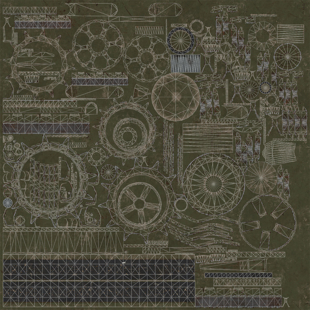 BMP-3 army tank Low-poly 3D model_18