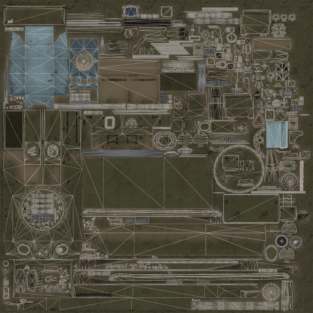 BMP-3 army tank Low-poly 3D model_16