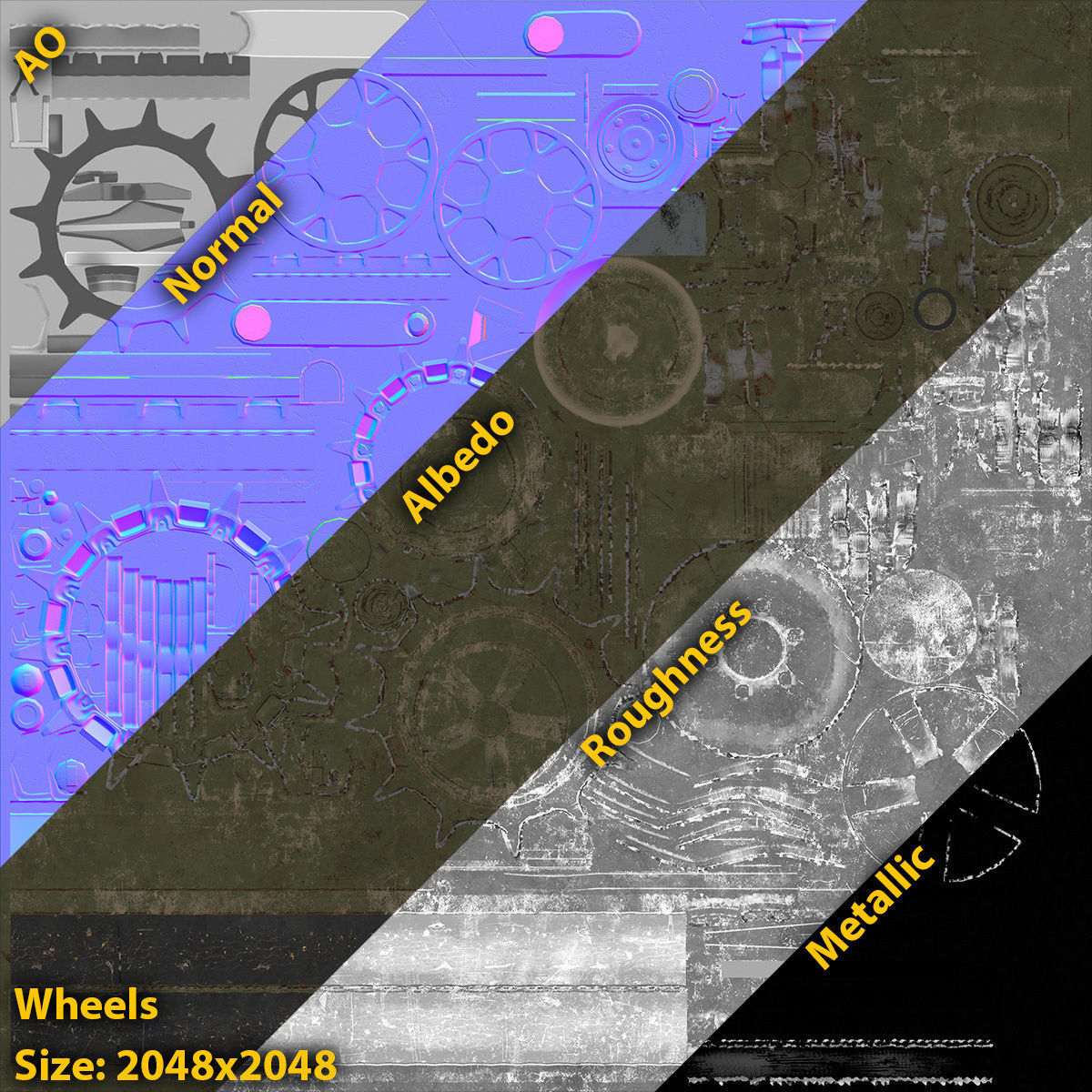 BMP-3 army tank Low-poly 3D model_17