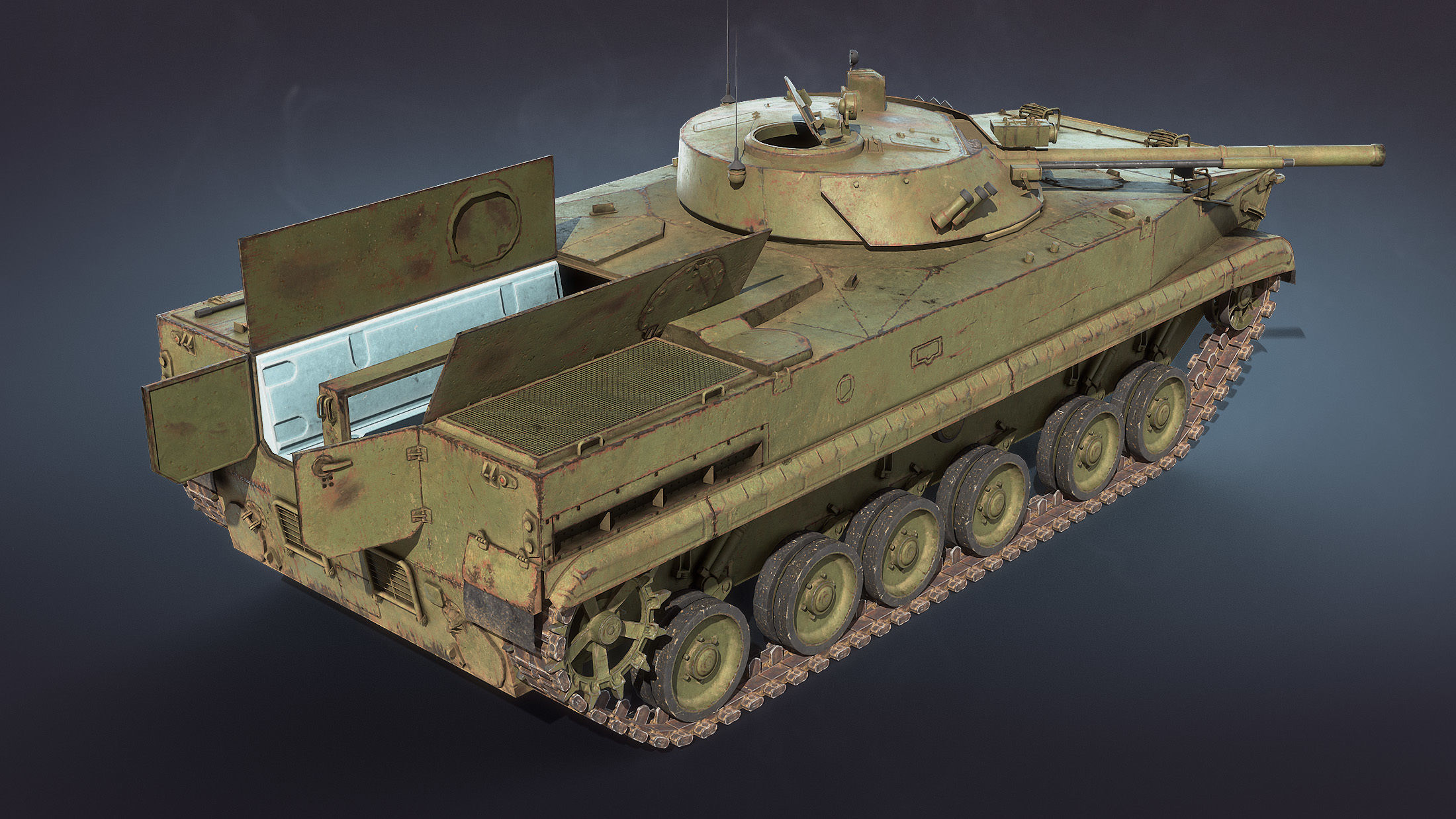 BMP-3 army tank Low-poly 3D model_3