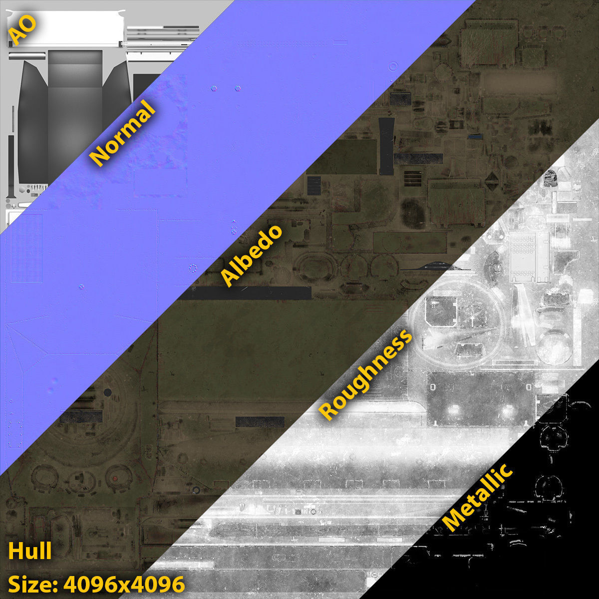 BMP-3 army tank Low-poly 3D model_15