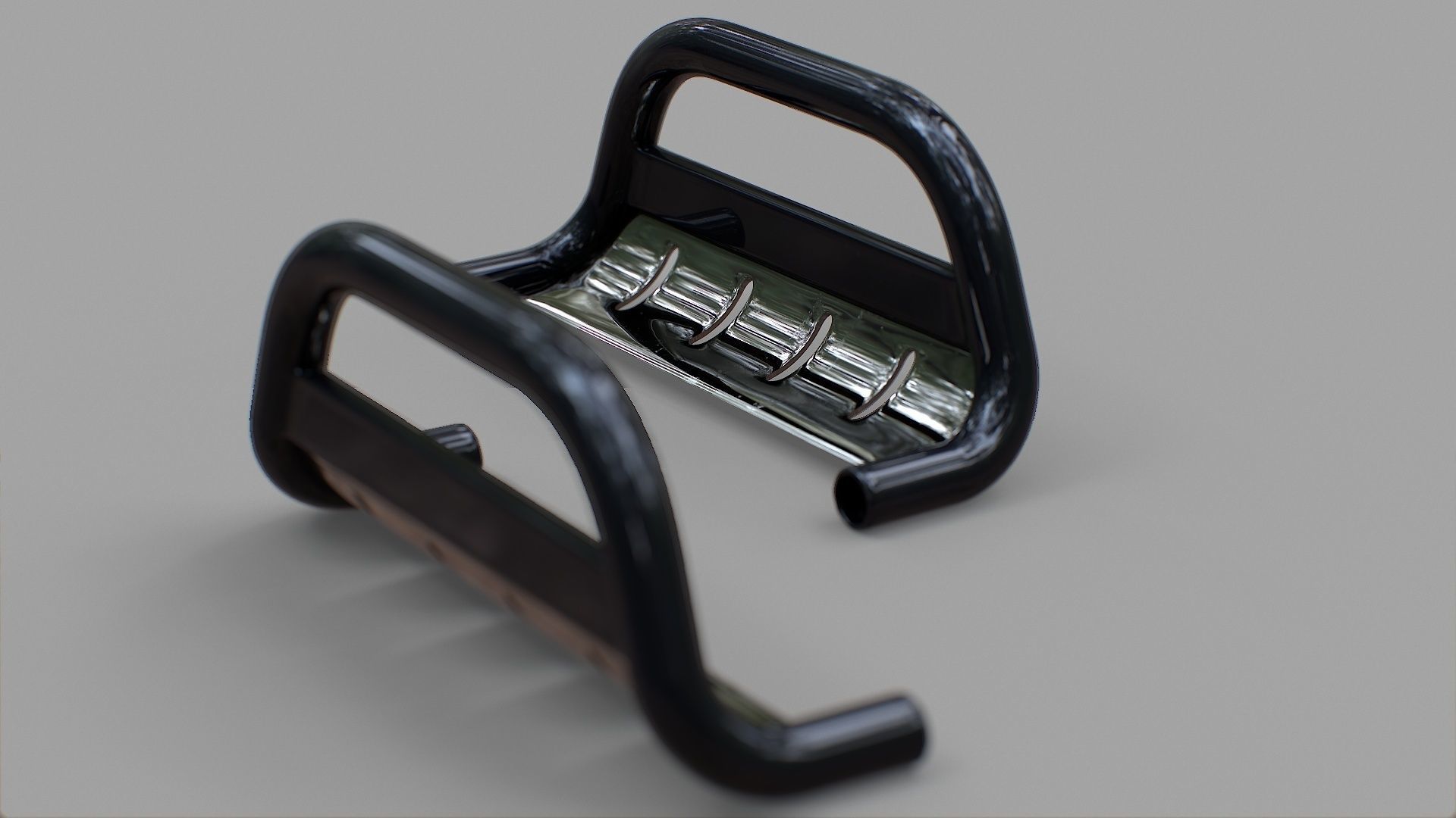 Nudge Bar - Vehicle Attachment Low-poly 3D model_7