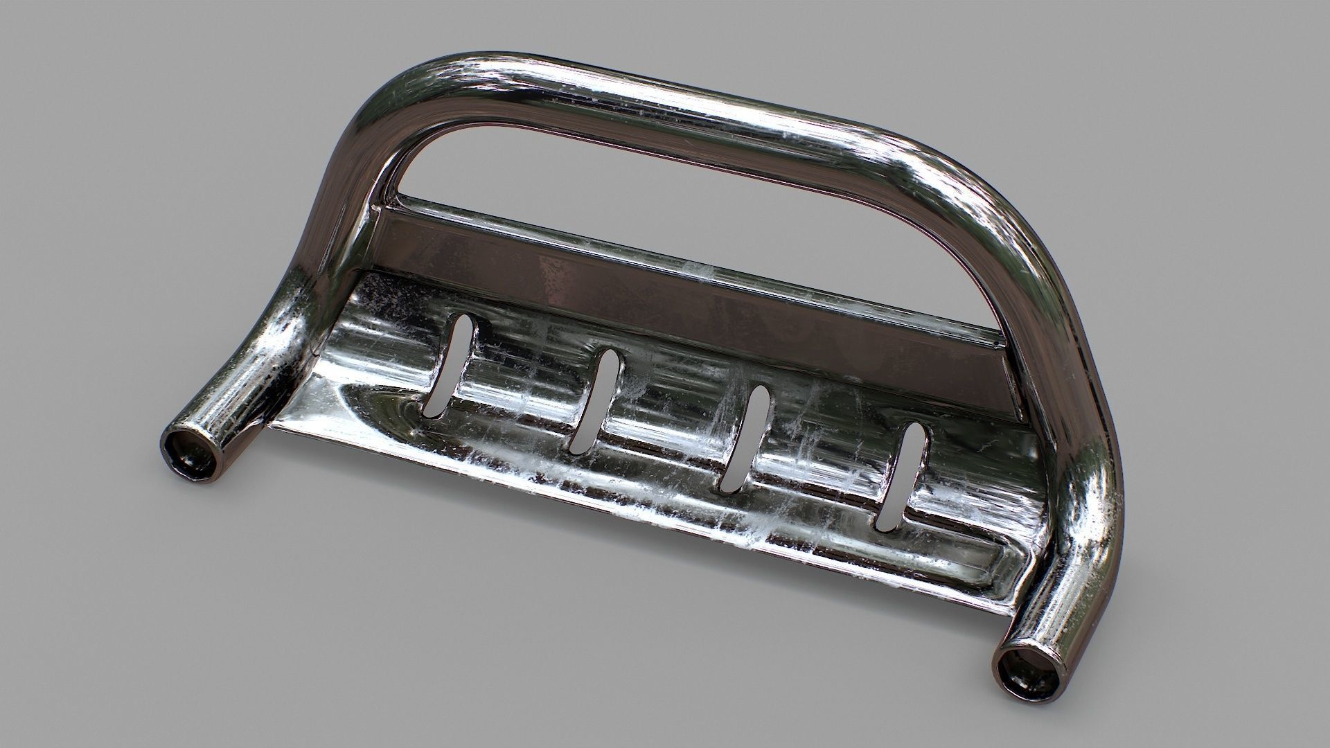 Nudge Bar - Vehicle Attachment Low-poly 3D model_4