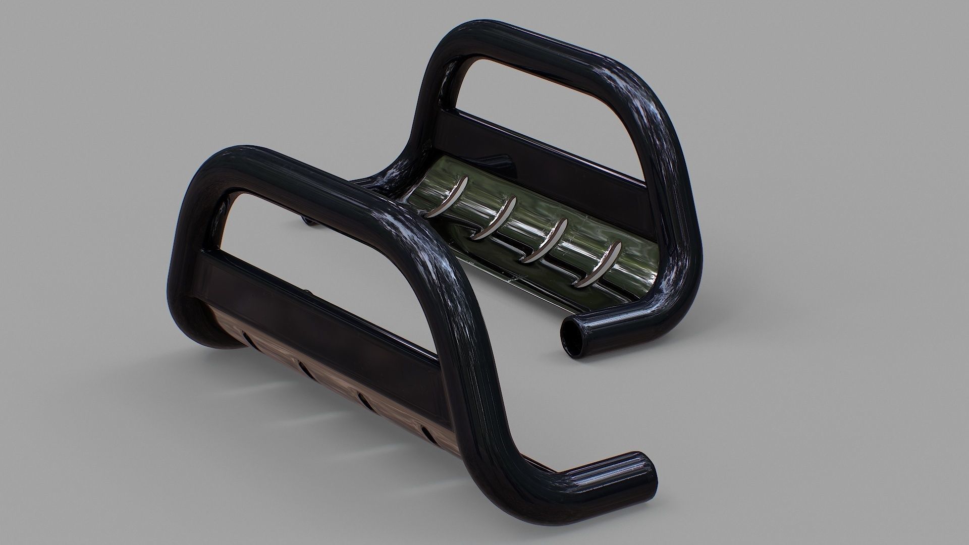 Nudge Bar - Vehicle Attachment Low-poly 3D model_22