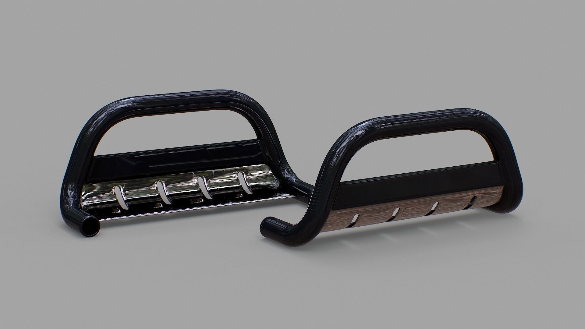 Nudge Bar - Vehicle Attachment Low-poly 3D model_21