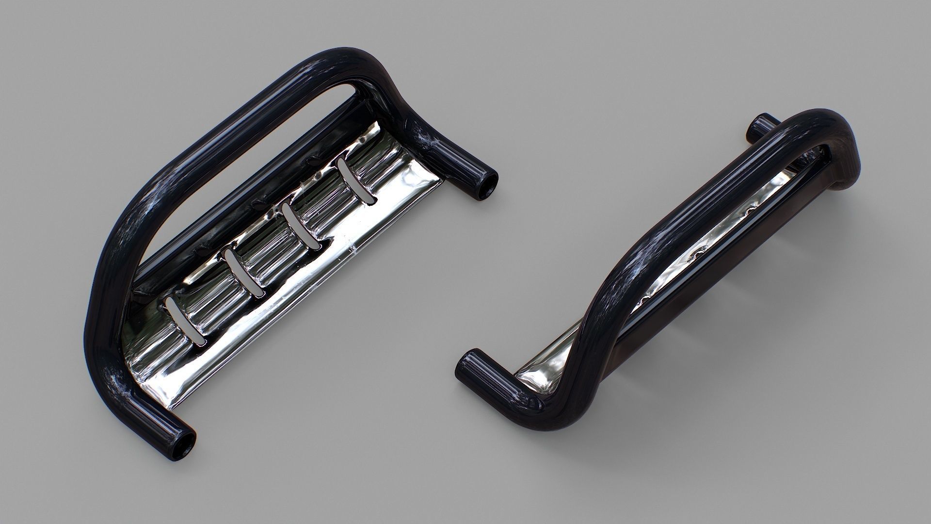 Nudge Bar - Vehicle Attachment Low-poly 3D model_8