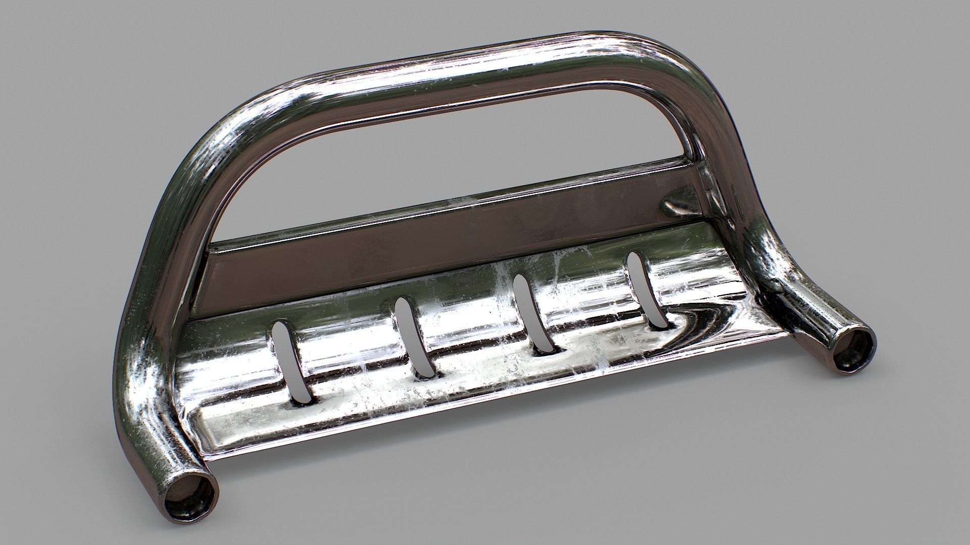 Nudge Bar - Vehicle Attachment Low-poly 3D model_16