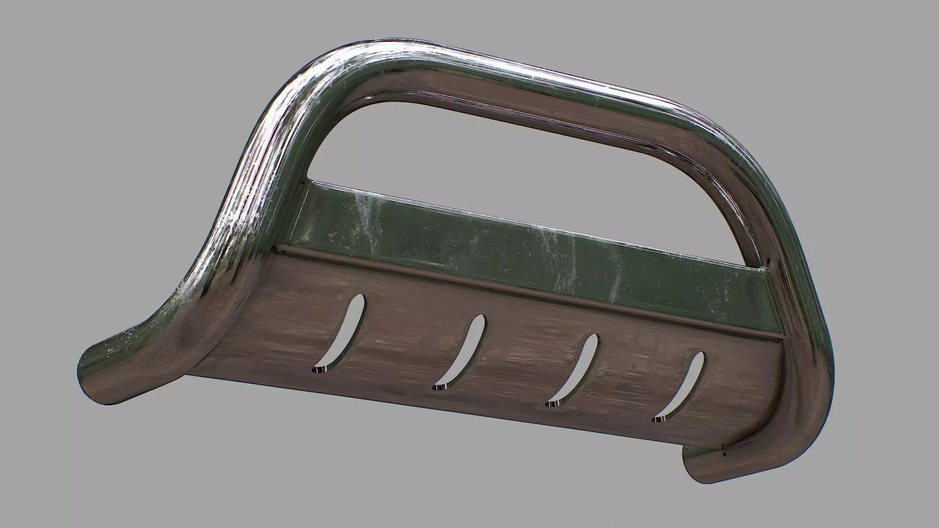 Nudge Bar - Vehicle Attachment Low-poly 3D model_0