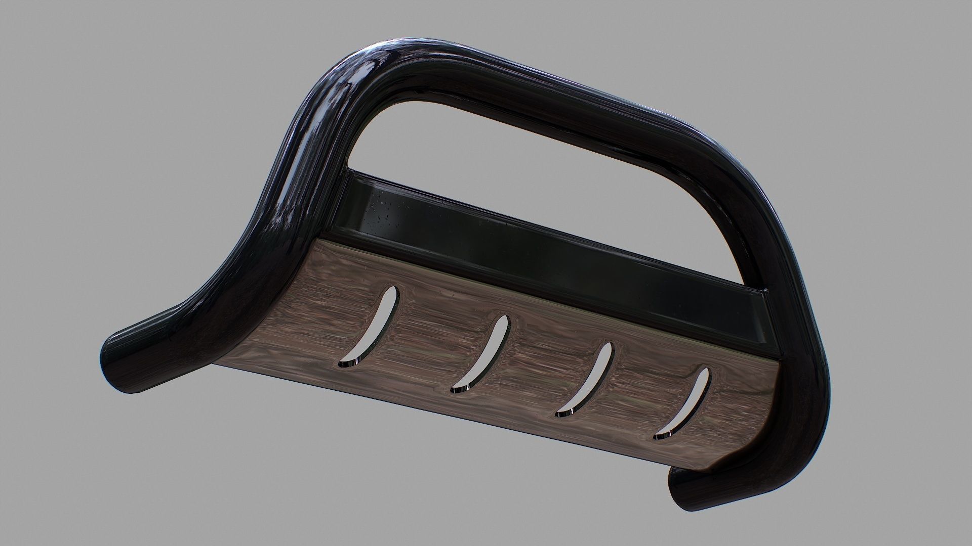 Nudge Bar - Vehicle Attachment Low-poly 3D model_9