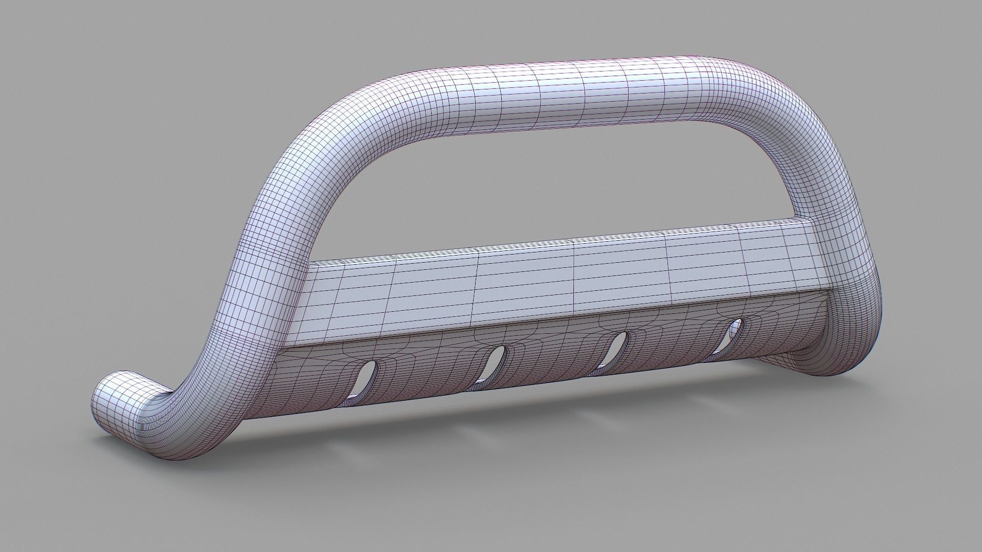 Nudge Bar - Vehicle Attachment Low-poly 3D model_23