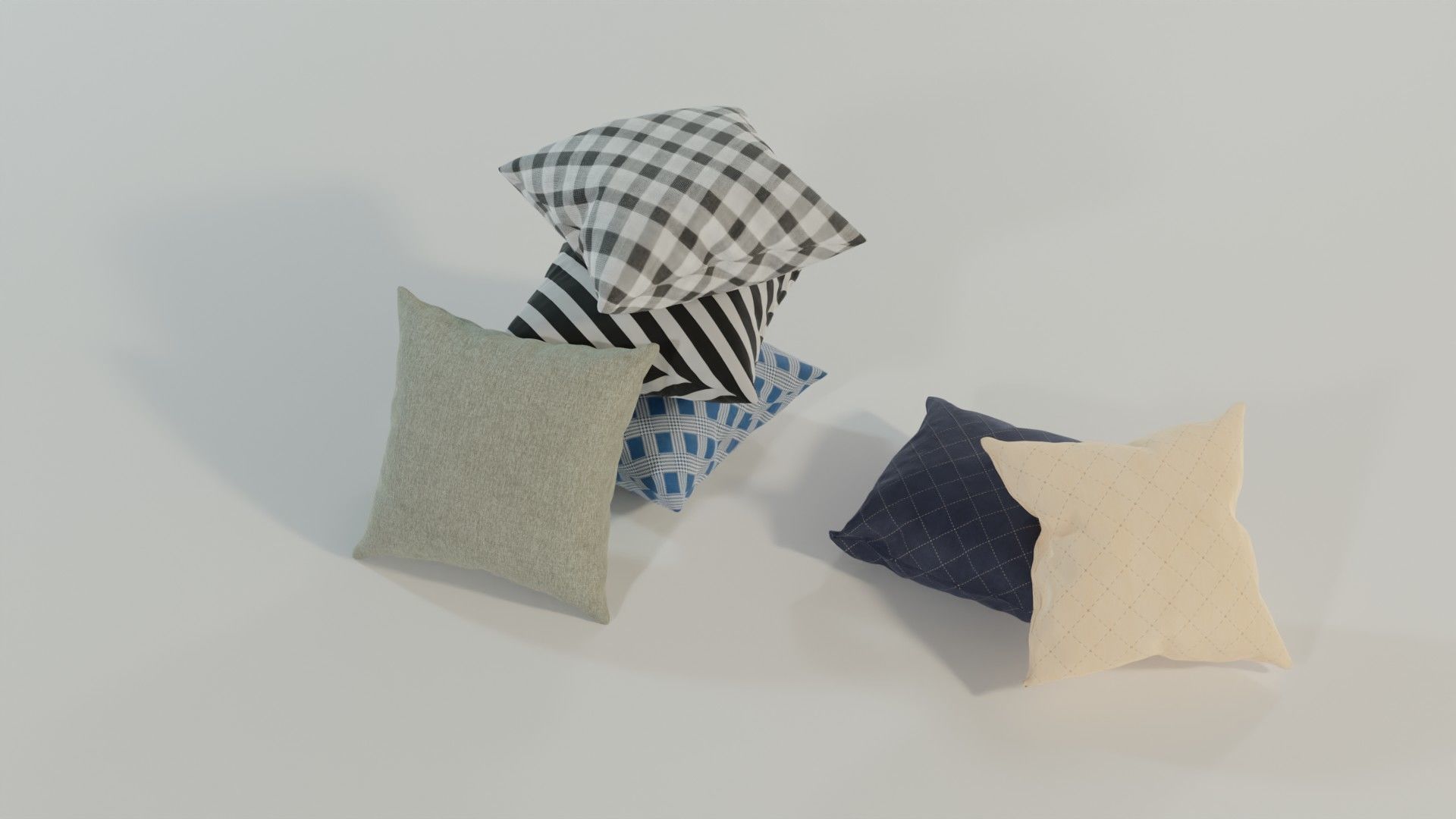 Cushion Pack  3D model_2