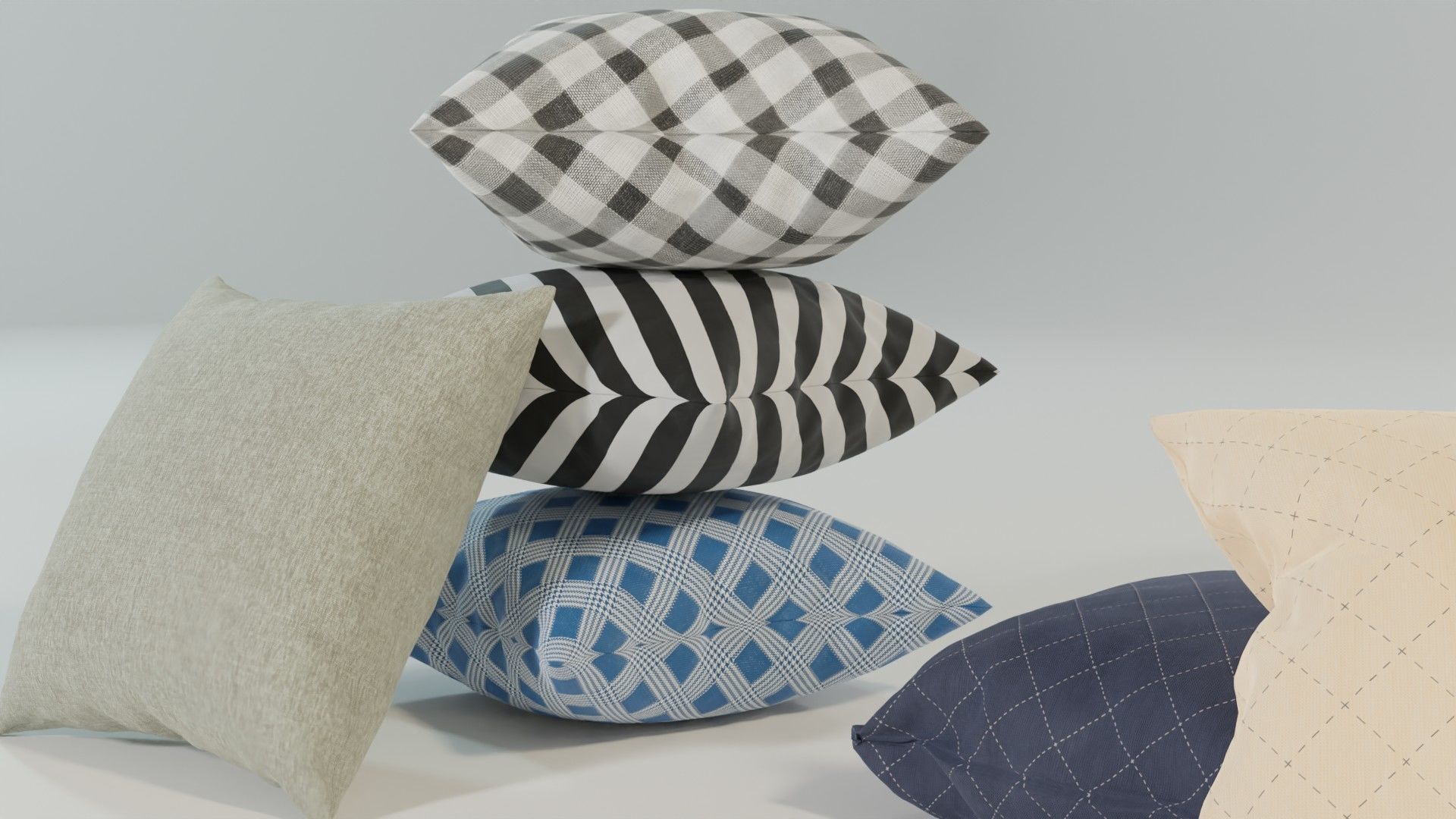 Cushion Pack  3D model_3