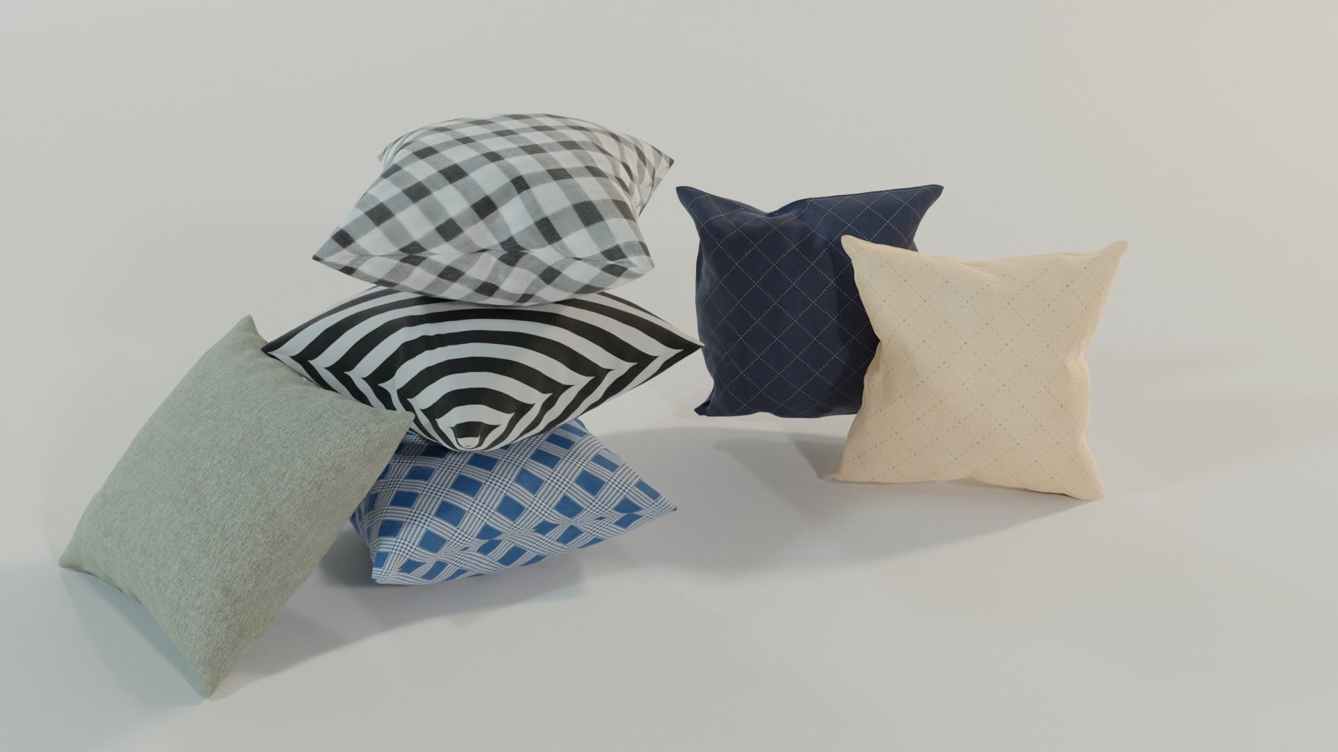 Cushion Pack  3D model_1