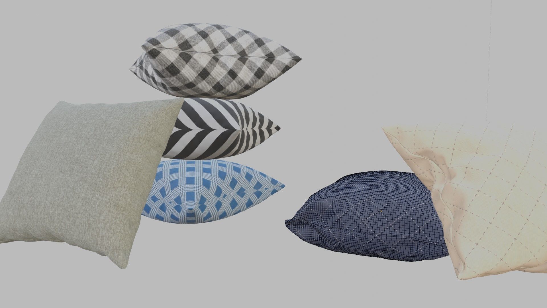 Cushion Pack  3D model_7