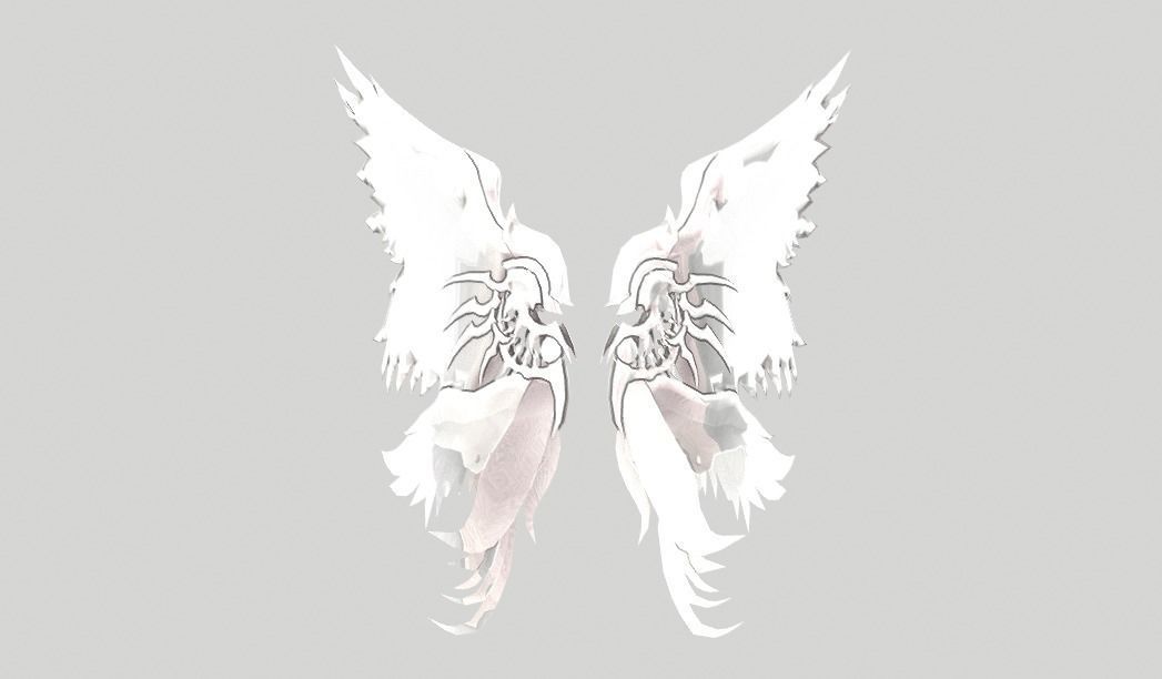 Futuristic Wing Low-poly 3D model_2