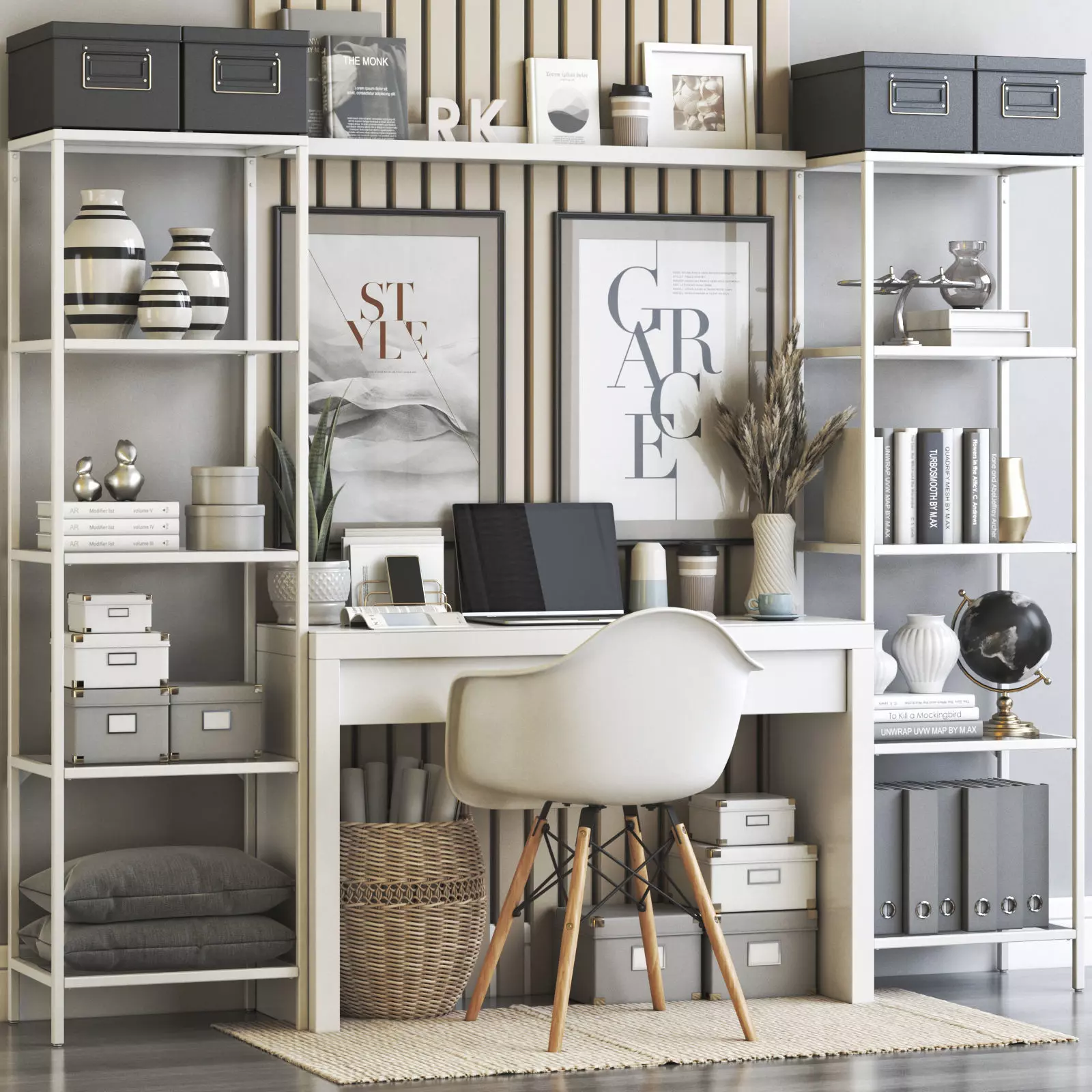 Office workplace 64 3D model