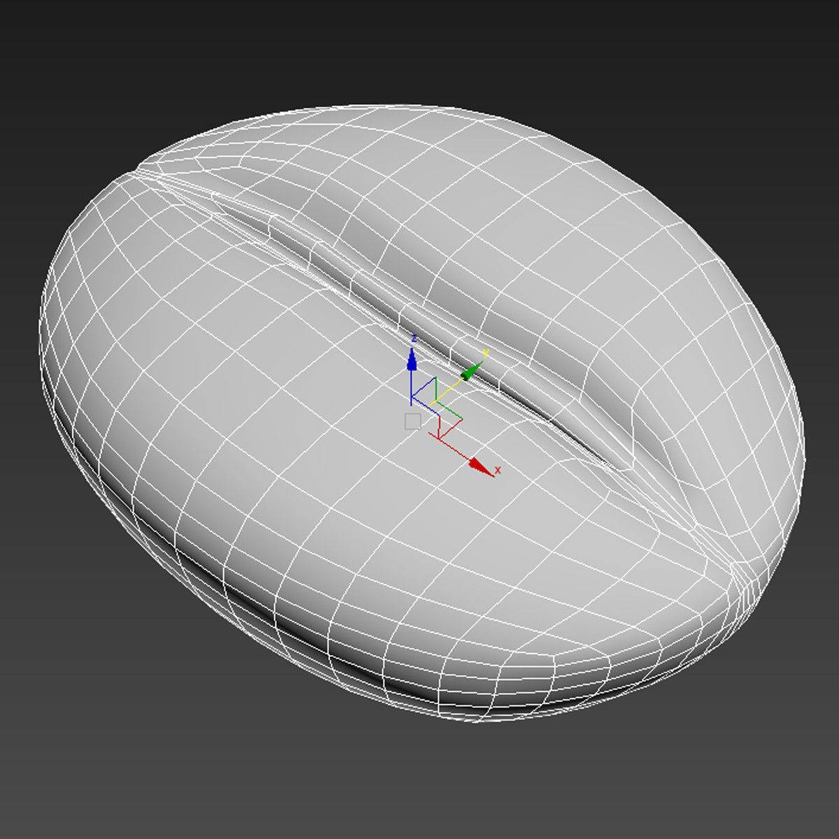 Coffee beans set Low-poly 3D model_7