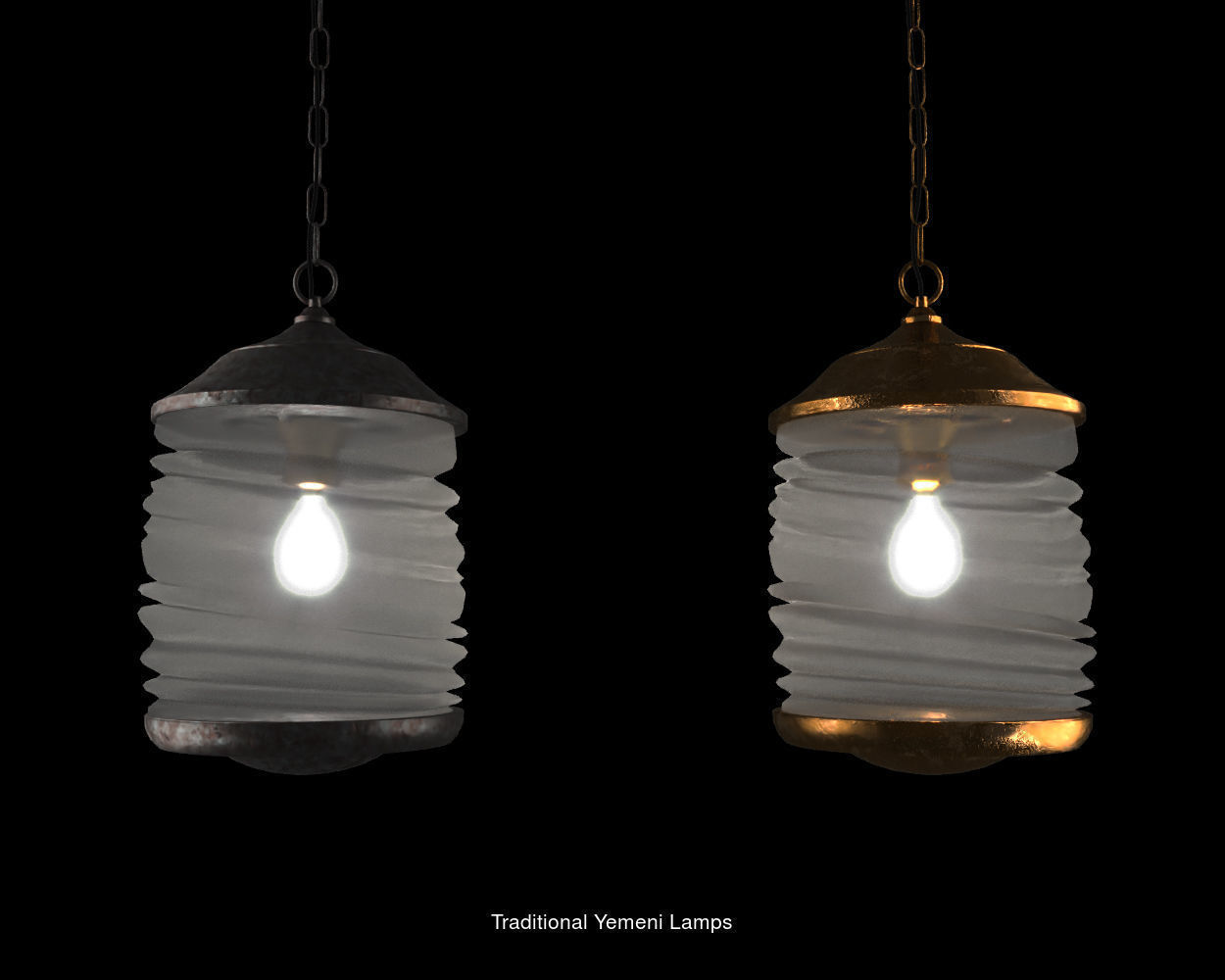 Lamps and chandelier 3D Model Collection_2