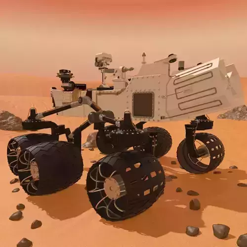 Curiosity Rover Mars 3D model