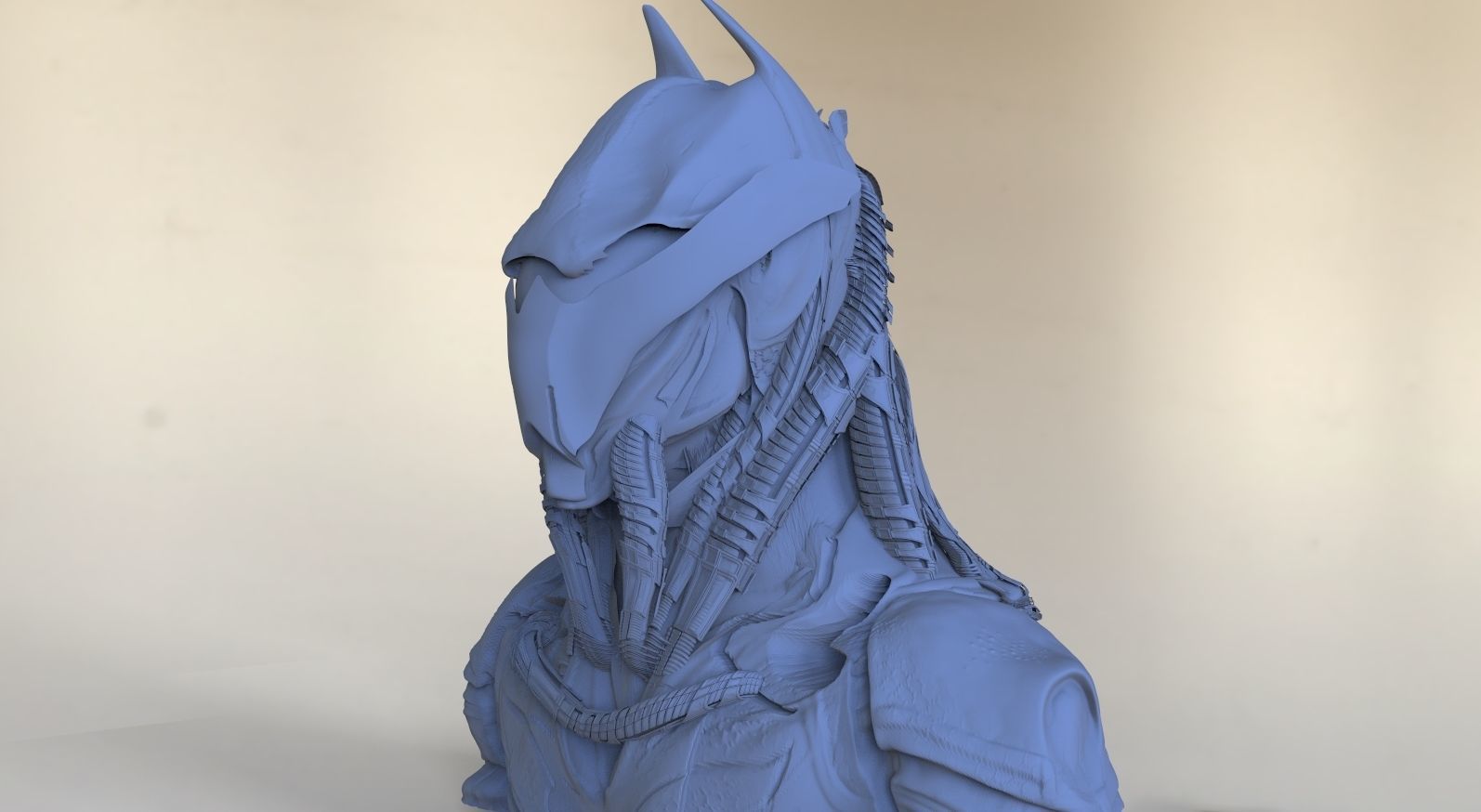 Batman Sci-Fi Helmet 3D model_2
