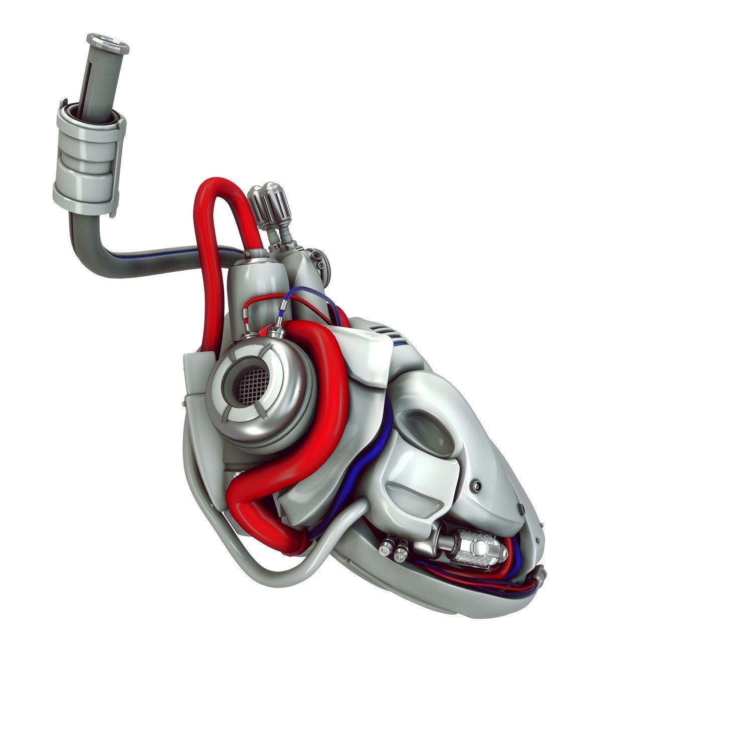 cyber heart concept 3D model_5