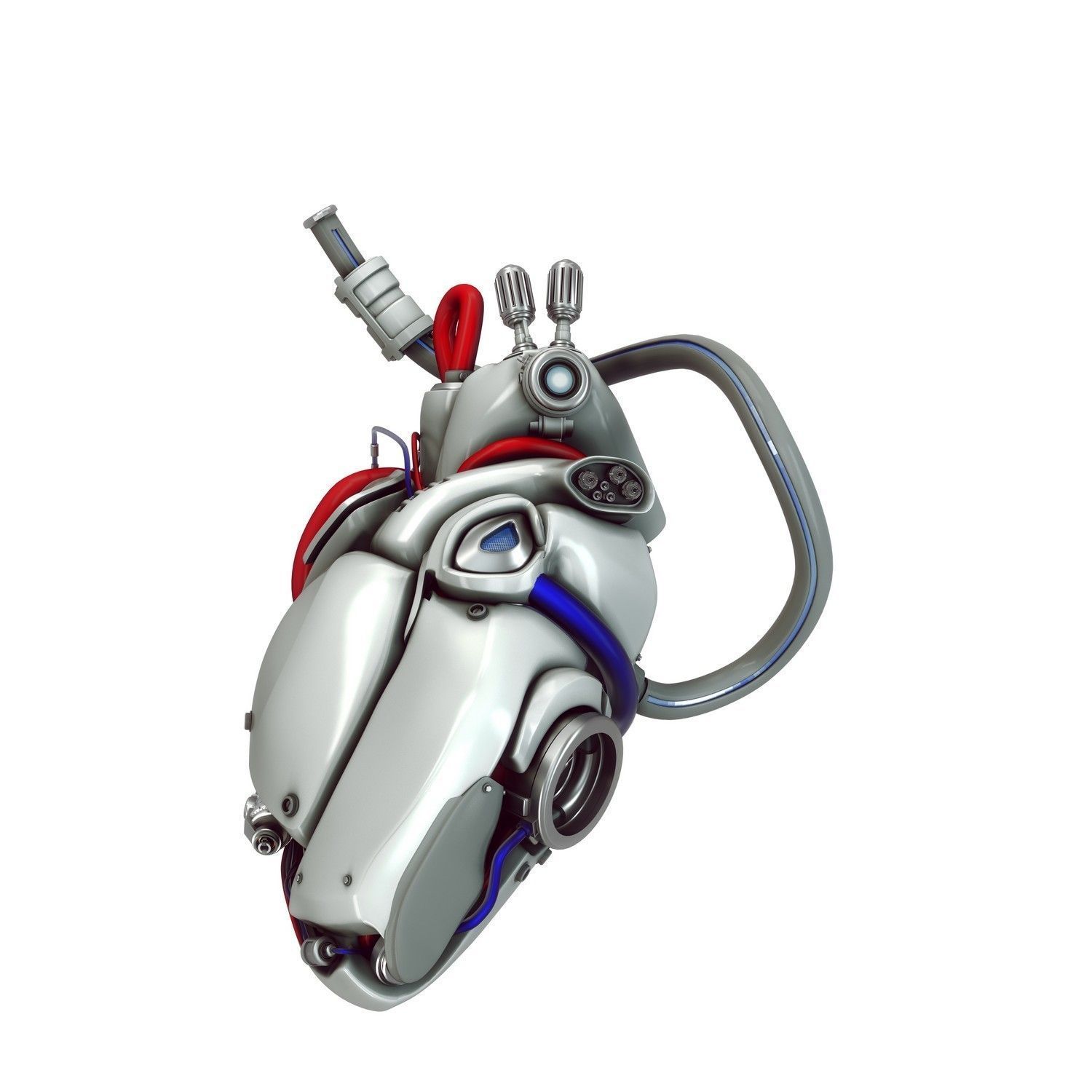 cyber heart concept 3D model_7