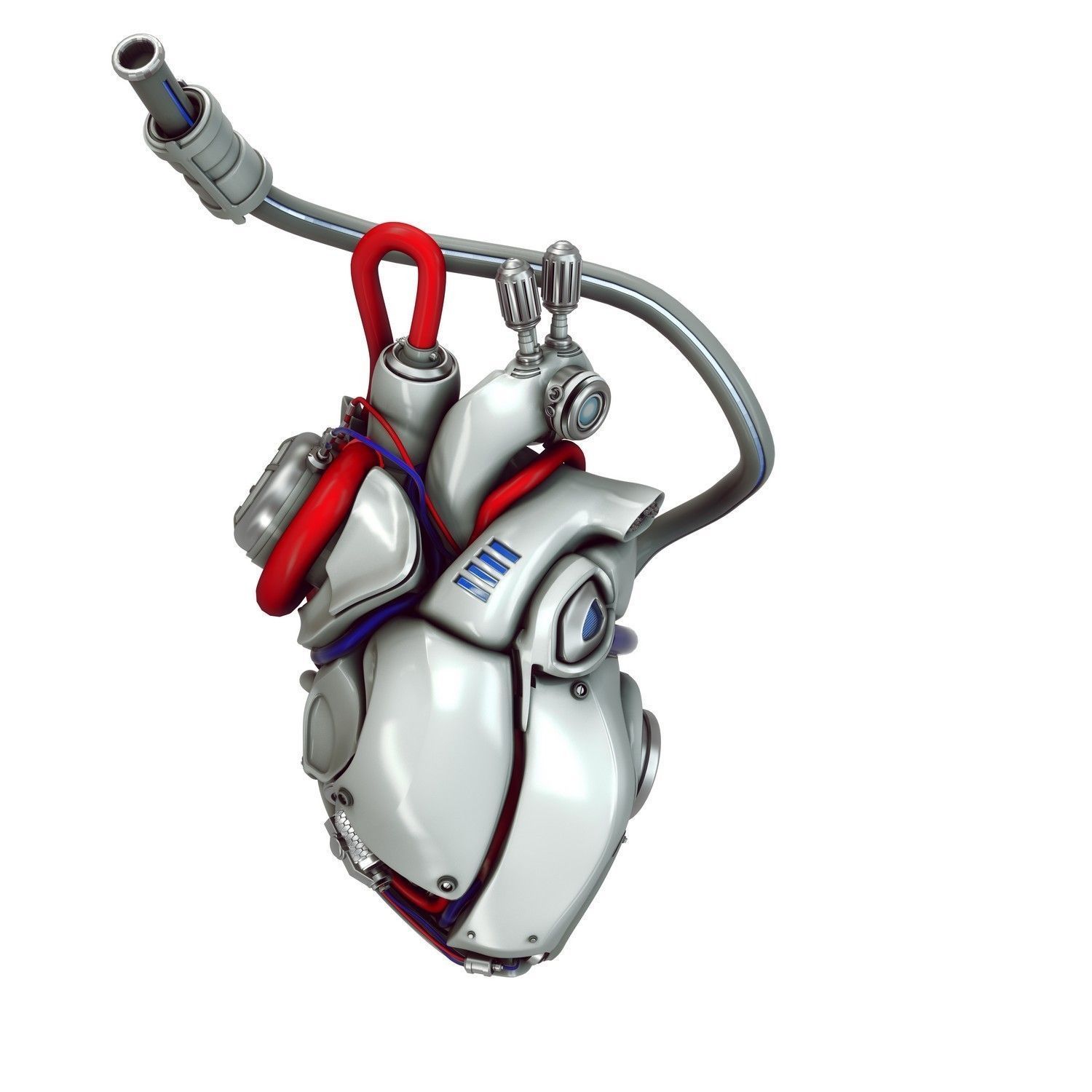 cyber heart concept 3D model_6