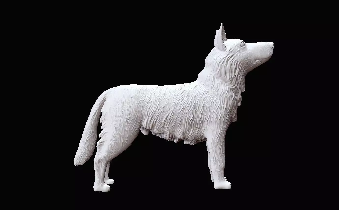 Dog for 3d print 3D print model_0