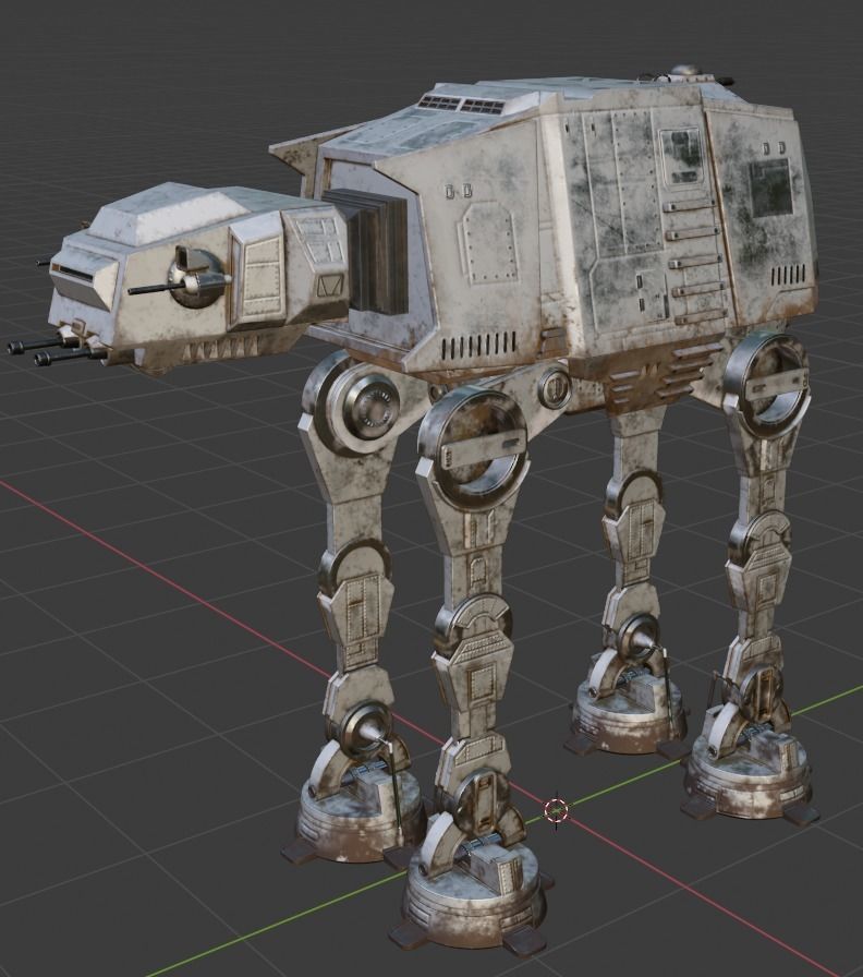 AT-AT Walker 3D model_7