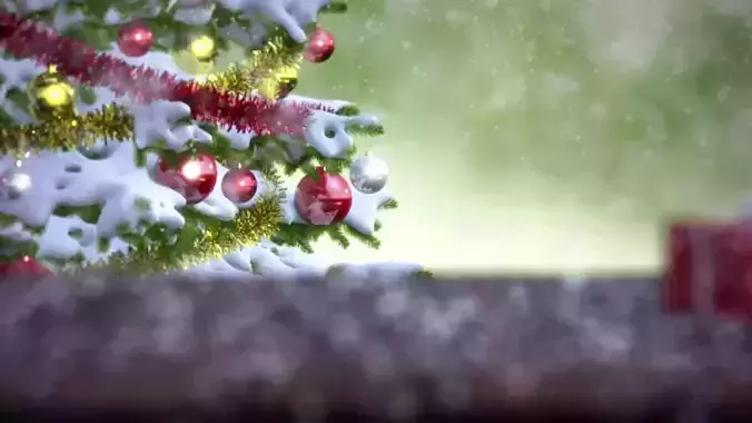 Falling Snow Animation 3D model