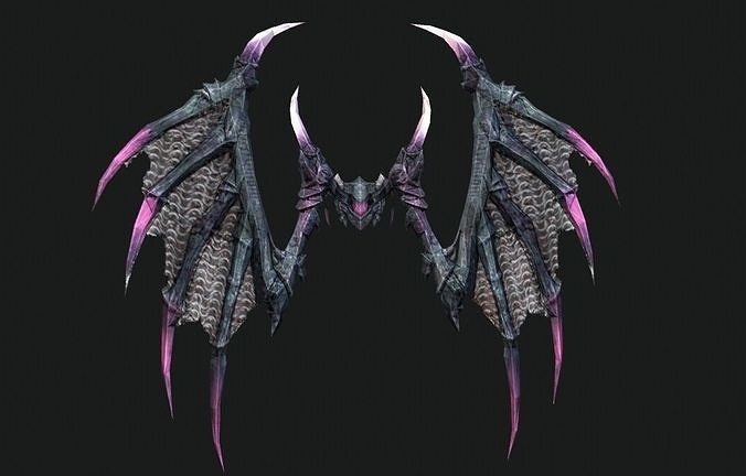 Demon Wing Low-poly 3D model