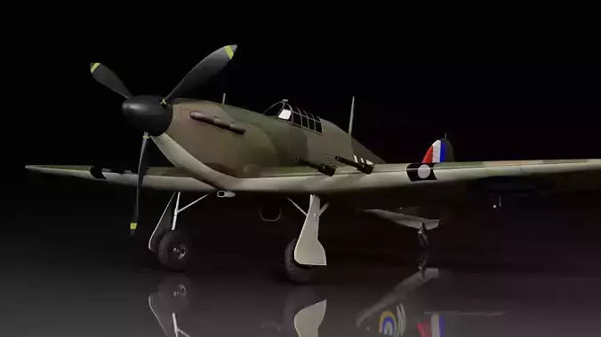 Hawker Hurricane 3D model